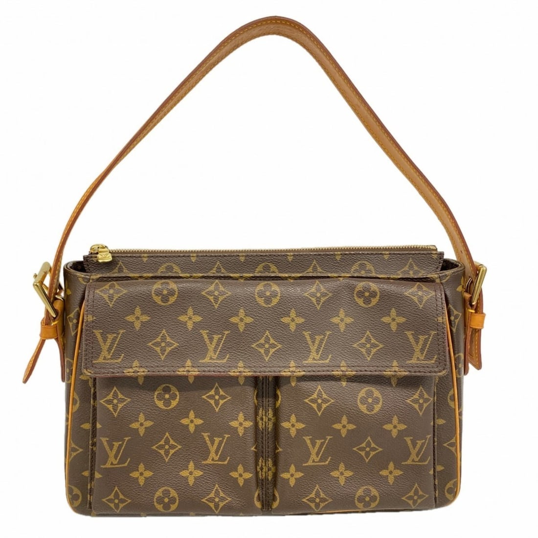 Louis Vuitton Monogram Vivacite GM Shoulder Bag M51163 Brown Women's: --- Catalog ---Category: SizeSize (HxWxD): 22cm x 30cm x 10cm / 8.66'' x 11.81'' x 3.93''Category: DesignType: Shoulder bagColor: BrownGender: WomenCategory: GeneralMPN: M51163Brand: Louis Vuitton--- 