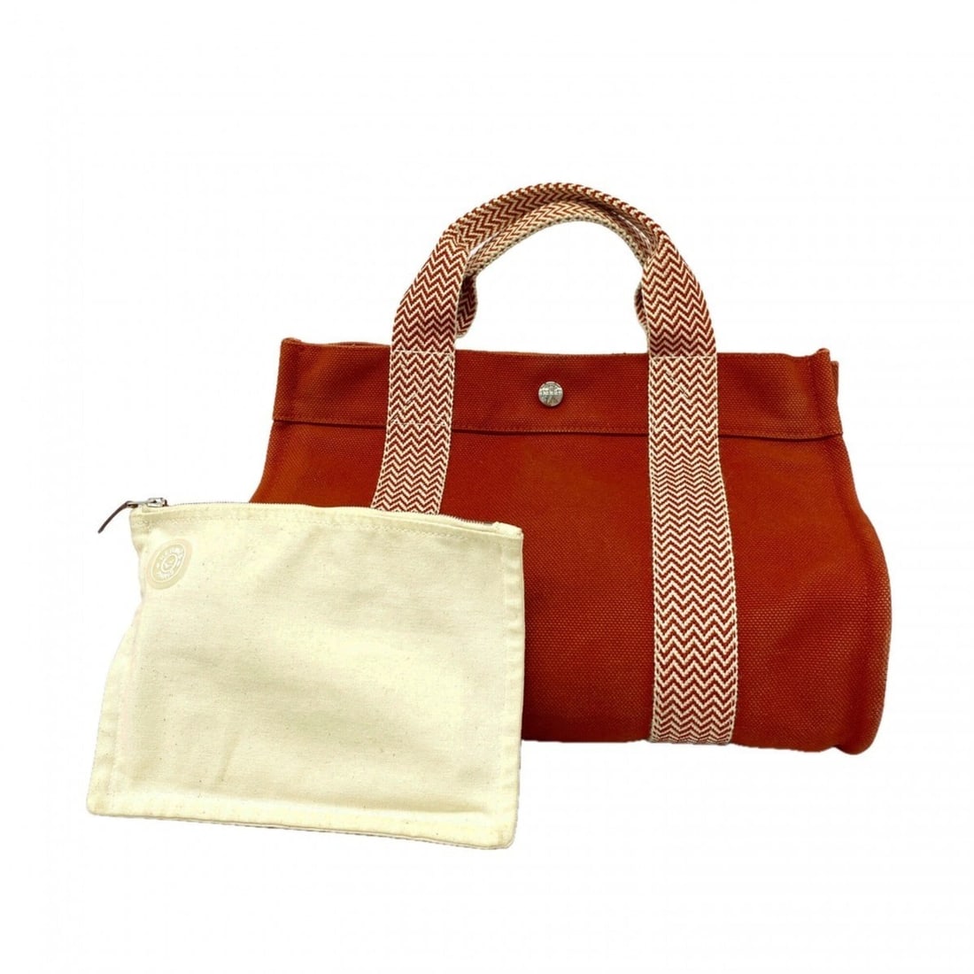 Hermes Cannes PM Canvas Handbag, Orange, Women's: --- Catalog ---Category: SizeSize (HxWxD): 19.5cm x 34cm x 22cm / 7.67'' x 13.38'' x 8.66''Category: DesignType: HandbagColor: OrangeGender: WomenMaterial: Canvas Hardware Color: SilverCategory: Gener