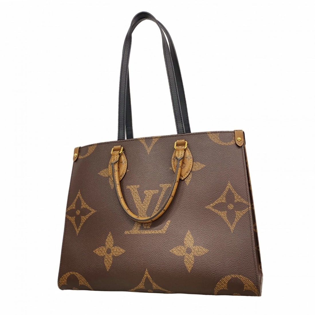 Louis Vuitton Monogram Giant Reverse OnTheGo MM Tote Bag M45321 Brown (Women's): --- Catalog ---Category: SizeSize (HxWxD): 27cm x 34cm x 15cm / 10.62'' x 13.38'' x 5.9''Category: DesignType: Tote bagColor: BrownGender: WomenCategory: GeneralMPN: M45321Brand: Louis Vuitton--- Item