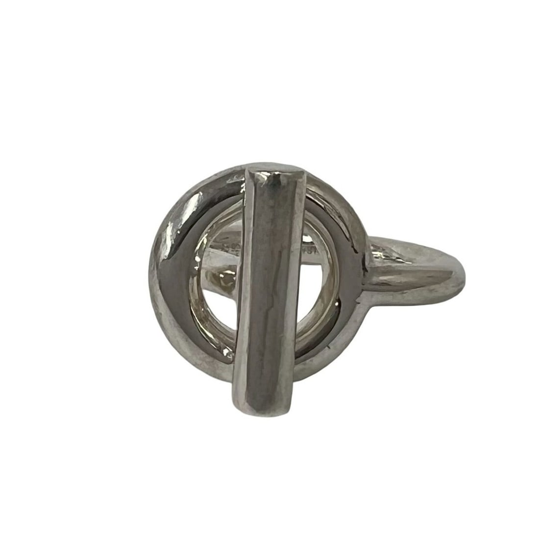 HERMES Echappé Ring, Sterling Silver 925, Accessory, Item No. 60176: --- Catalog ---Category: SizeJP Size: 10US Size: 5.5Category: DesignType: Band ringColor: SilverGender: WomenMaterial: Silver 925Category: GeneralBrand: Hermes--- Item List ---Section: ConditionRankin