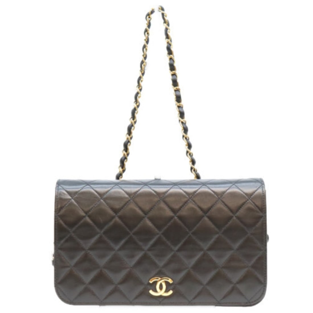 CHANEL A03568 Lambskin Full Flap Push-Lock Matelassé 23 Bag Shoulder Black Gold Hardware Women's: --- Catalog ---Category: SizeSize (HxWxD): 14cm x 23.5cm x 5cm / 5.51'' x 9.25'' x 1.96''Category: DesignType: Shoulder bagColor: BlackGender: WomenMaterial: Leather Hardware Color: GoldLeather/Fur Ty