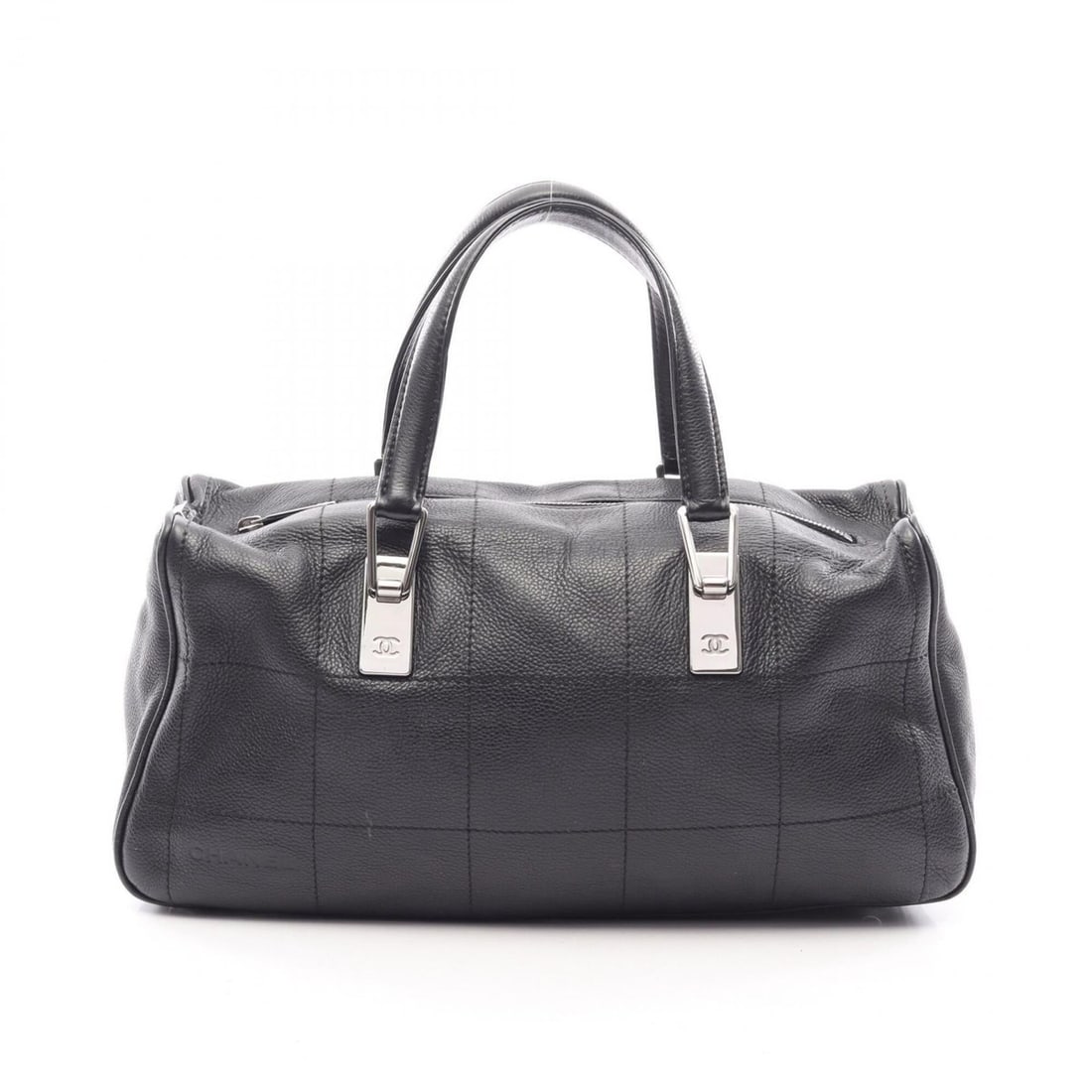 Chanel Chocolate Bar Handbag, Caviar Leather (Grained Calfskin), Women's, Black: --- Catalog ---Category: SizeSize (HxWxD): 19cm x 37cm x 10cm / 7.48'' x 14.56'' x 3.93''Category: DesignType: HandbagColor: BlackGender: WomenMaterial: Grained Calfskin Category: GeneralBrand: Chanel