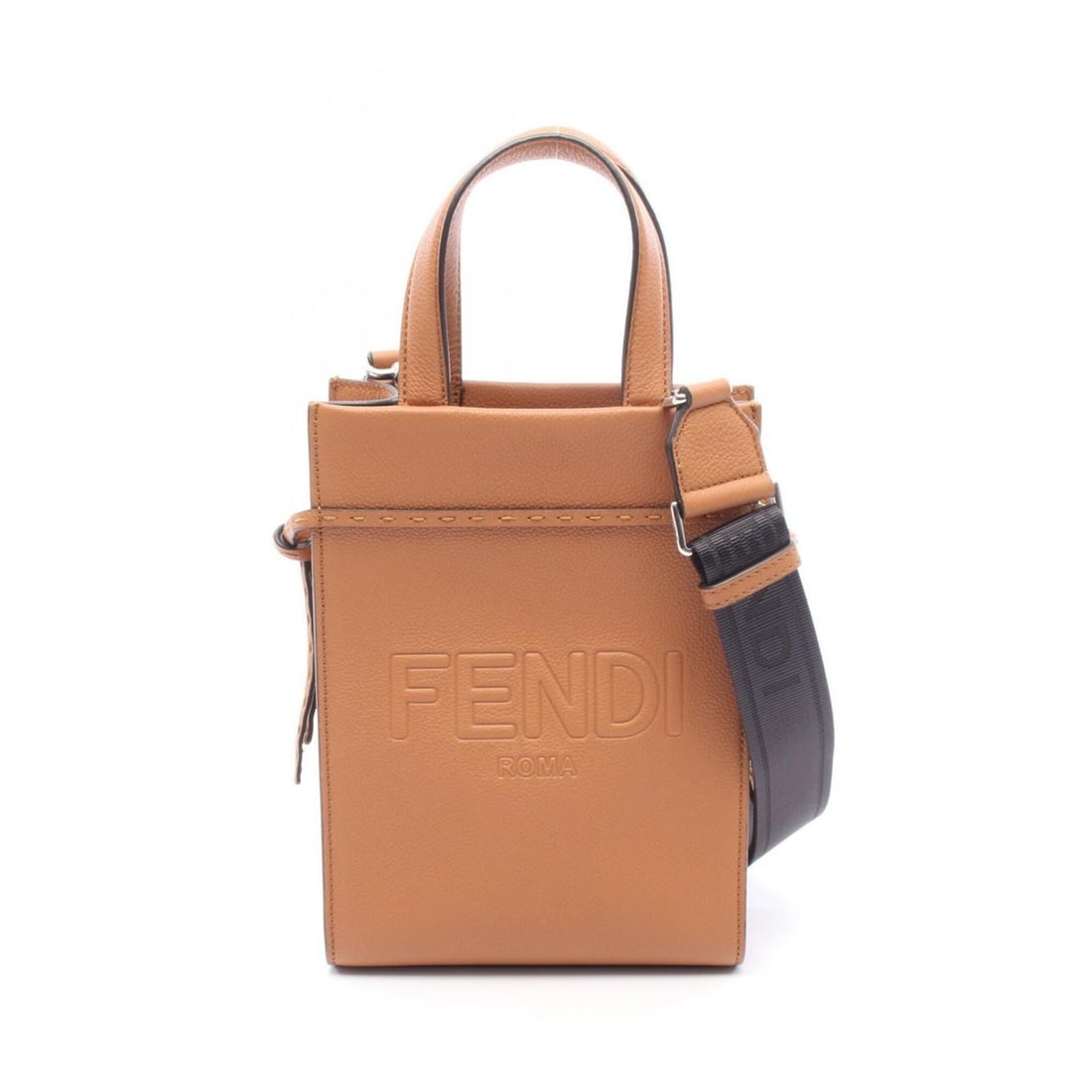 Fendi Go To Shopper S 2-Way Tote Bag/Handbag, Leather, Women's, Brown, 7VA584: --- Catalog ---Category: SizeSize (HxWxD): 24.5cm x 18cm x 8cm / 9.64'' x 7.08'' x 3.14''Category: DesignType: Handbag, Tote bagColor: BrownGender: WomenMaterial: Leather Category: GeneralMPN: 7VA584B