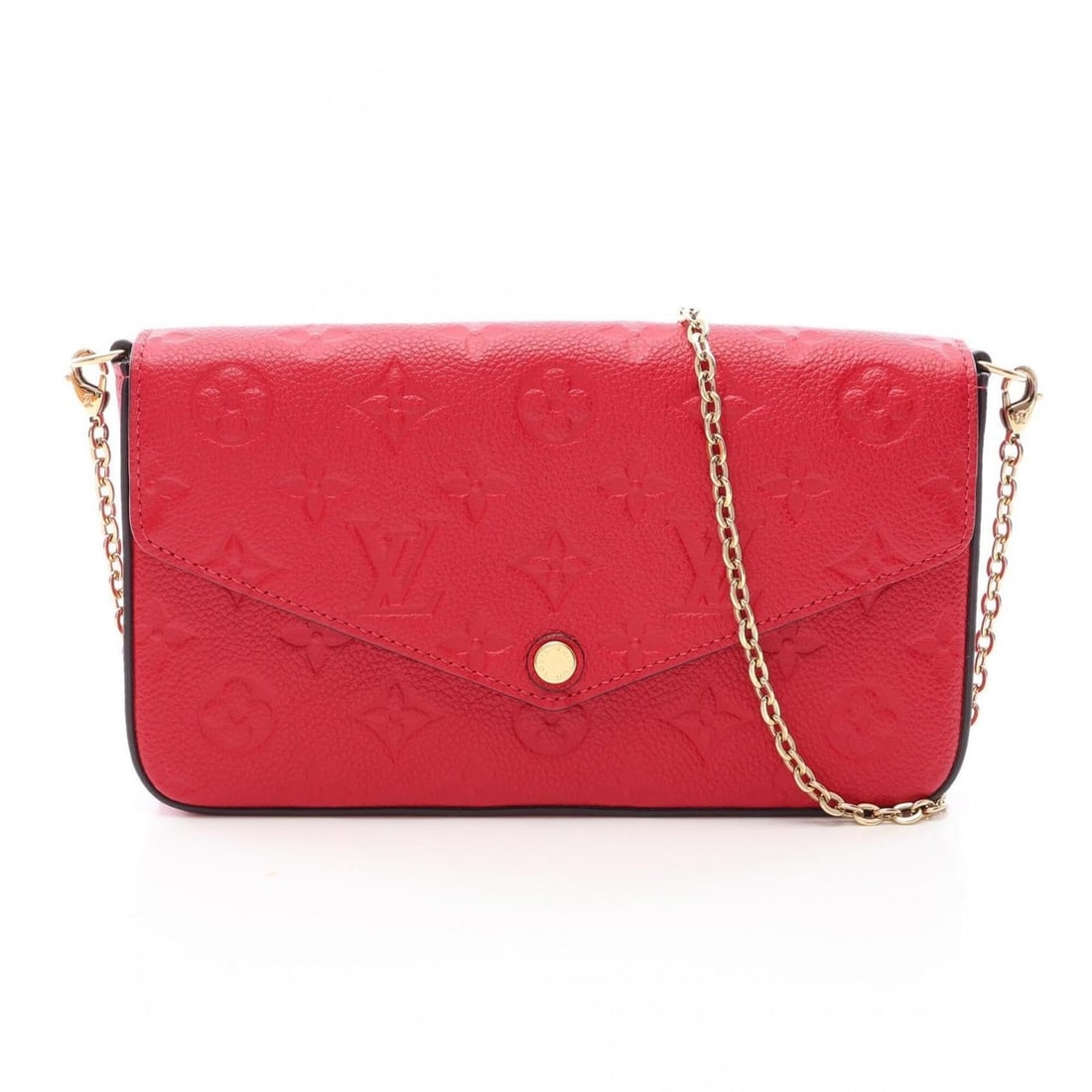 Louis Vuitton Pochette Felicie Monogram Emundante Scarlet Shoulder Bag Handbag Leather Women's Red: --- Catalog ---Category: SizeSize (HxWxD): 12cm x 21cm x 3cm / 4.72'' x 8.26'' x 1.18''Strap Length: 117cm / 46.06''Category: DesignType: Pochette, Shoulder bagColor: Red color, SacrletGender: WomenMa