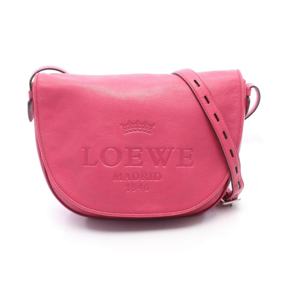 Loewe Heritage Satchel Shoulder Bag/Handbag, Leather, Women's, Pink: --- Catalog ---Category: SizeSize (HxWxD): 25cm x 33cm x 8cm / 9.84'' x 12.99'' x 3.14''Category: DesignType: Handbag, Shoulder bagColor: PinkGender: WomenMaterial: Leather Category: GeneralBrand: Loe