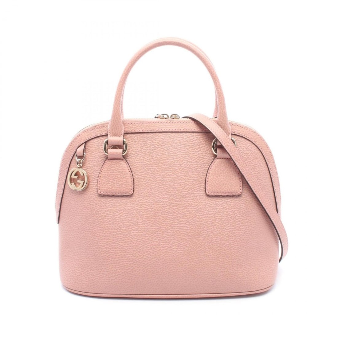 Gucci Interlocking G 2-Way Handbag, Leather, Women's, Pink, 449662: --- Catalog ---Category: SizeSize (HxWxD): 23cm x 31cm x 16cm / 9.05'' x 12.2'' x 6.29''Strap Length: 99cm - 109cm / 38.97'' - 42.91''Handle Length: 35cm / 13.77''Category: DesignType: HandbagColor: P