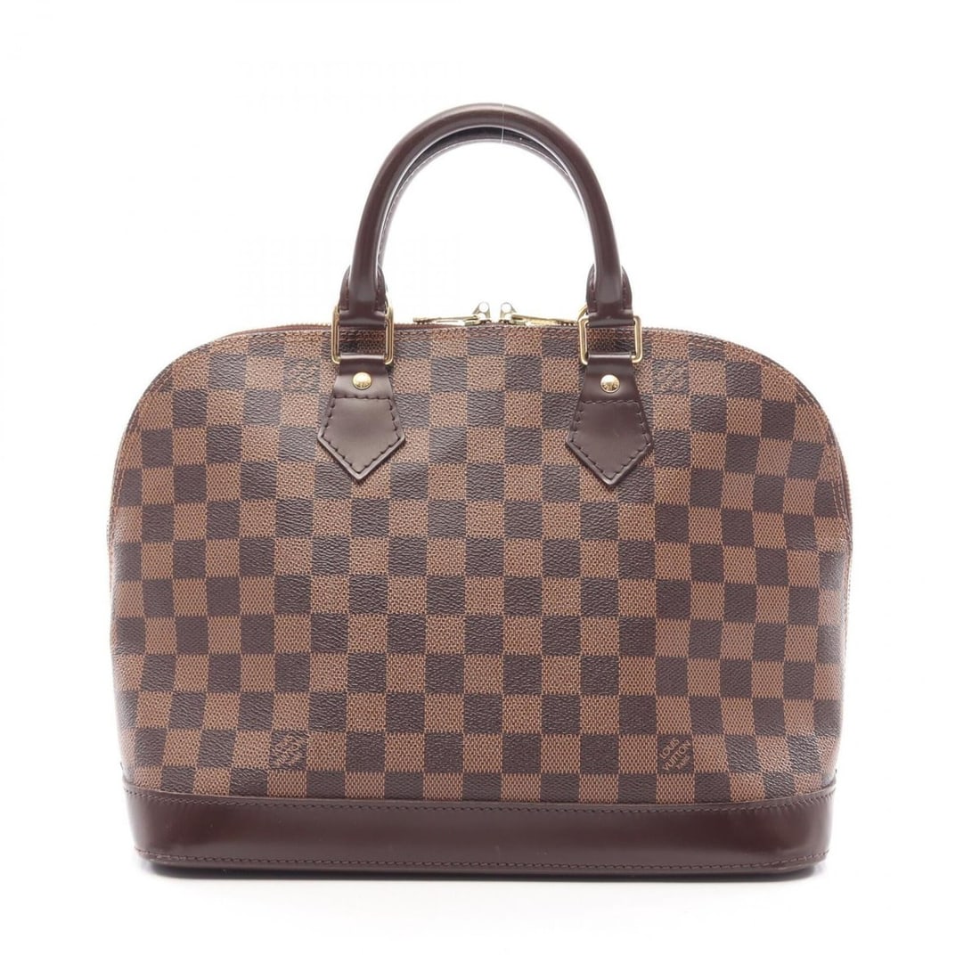Louis Vuitton Alma Damier Ebene Handbag, Coated Canvas Leather, Women's, Brown, N51131: --- Catalog ---Category: SizeSize (HxWxD): 23cm x 31cm x 15cm / 9.05'' x 12.2'' x 5.9''Category: DesignType: HandbagColor: BrownGender: WomenMaterial: Coated canvas , Leather Category: GeneralMPN: N51