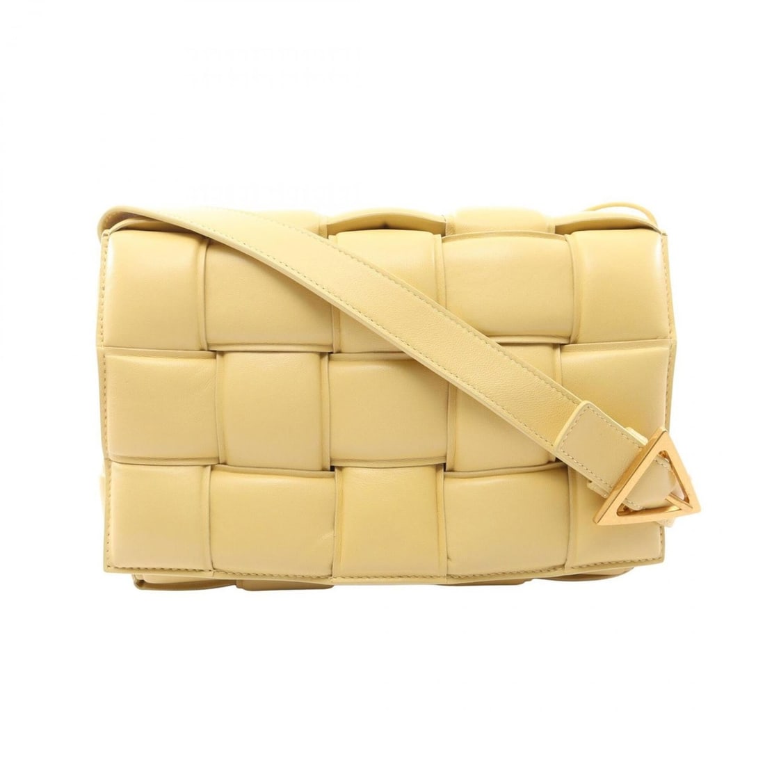 Bottega Veneta Padded Cassette Intrecciato Shoulder Bag/Handbag, Leather, Women's, Yellow, 591970: --- Catalog ---Category: SizeSize (HxWxD): 18cm x 24.5cm x 6cm / 7.08'' x 9.64'' x 2.36''Category: DesignType: Handbag, Shoulder bagColor: YellowGender: WomenMaterial: Leather Category: GeneralMPN: 59