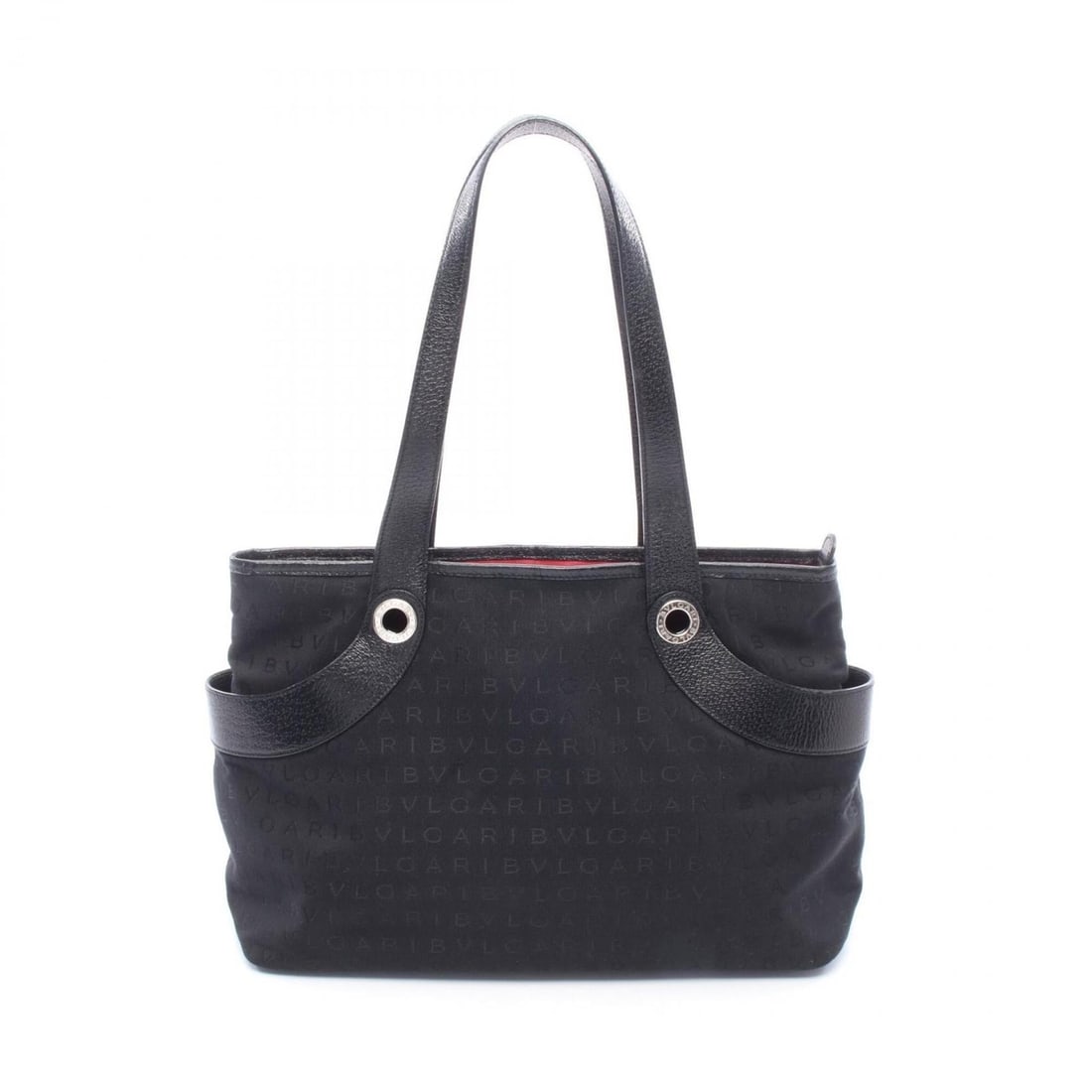 Bulgari BVLGARI Logomania Tote Bag Handbag Canvas Leather Women's Black: --- Catalog ---Category: SizeSize (HxWxD): 24cm x 35cm x 13.5cm / 9.44'' x 13.77'' x 5.31''Strap Length: 58cm / 22.83''Category: DesignType: Tote bagColor: BlackGender: WomenMaterial: Canvas , Leather