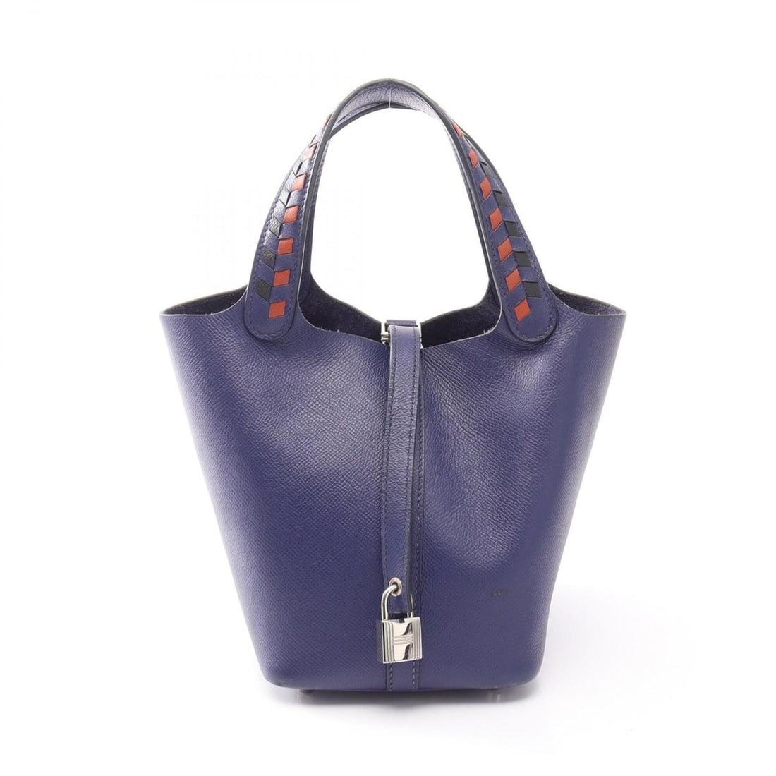 Hermes Picotin Lock PM Tressage Handbag, Leather, Veau Epsom, Women's, Navy, Black, Brown, Brick: --- Catalog ---Category: SizeSize (HxWxD): 18.5cm x 19cm x 13.5cm / 7.28'' x 7.48'' x 5.31''Handle Length: 31cm / 12.2''Category: DesignType: HandbagColor: Black, Brique, Brown, NavyGender: WomenMater