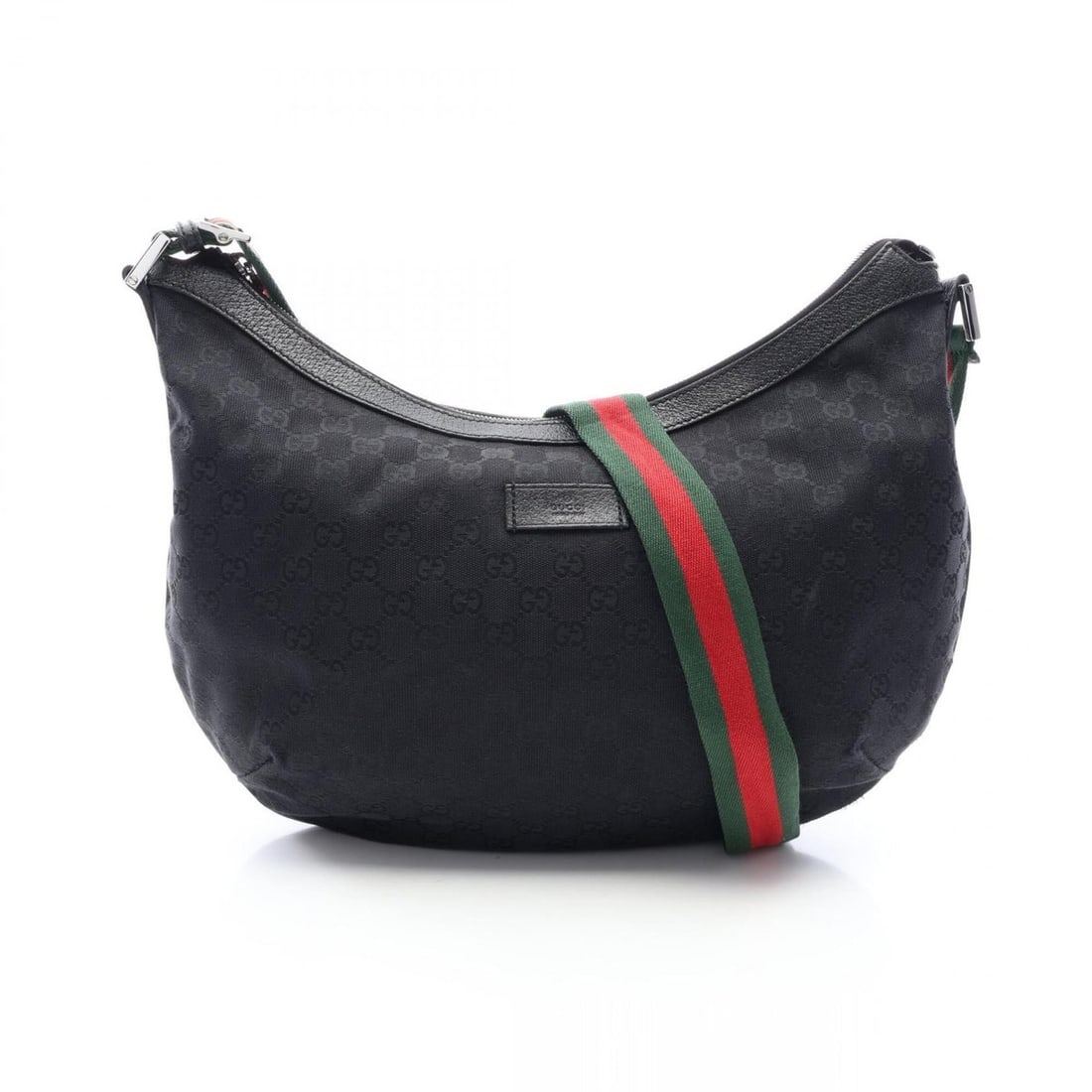 Gucci GG Canvas Sherry Line Shoulder Bag/Handbag, and Leather, Women's, Black, 189752: --- Catalog ---Category: SizeSize (HxWxD): 27cm x 45cm x 10cm / 10.62'' x 17.71'' x 3.93''Strap Length: 68cm - 125cm / 26.77'' - 49.21''Category: DesignType: Handbag, Shoulder bagColor: BlackGender: W
