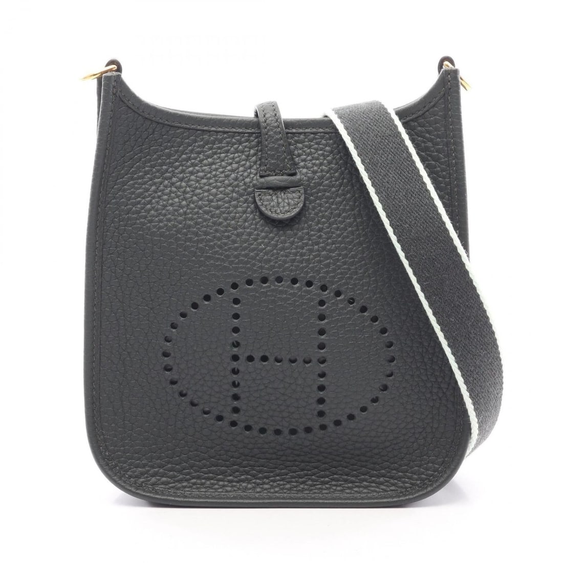 Hermes Evelyne TPM Amazon Shoulder Bag/Handbag, Leather, Taurillon Clemence, Women's, Green: --- Catalog ---Category: SizeSize (HxWxD): 18cm x 16.5cm x 5.5cm / 7.08'' x 6.49'' x 2.16''Category: DesignType: Handbag, Shoulder bagColor: GreenGender: WomenMaterial: Taurillon clemence leather Cate