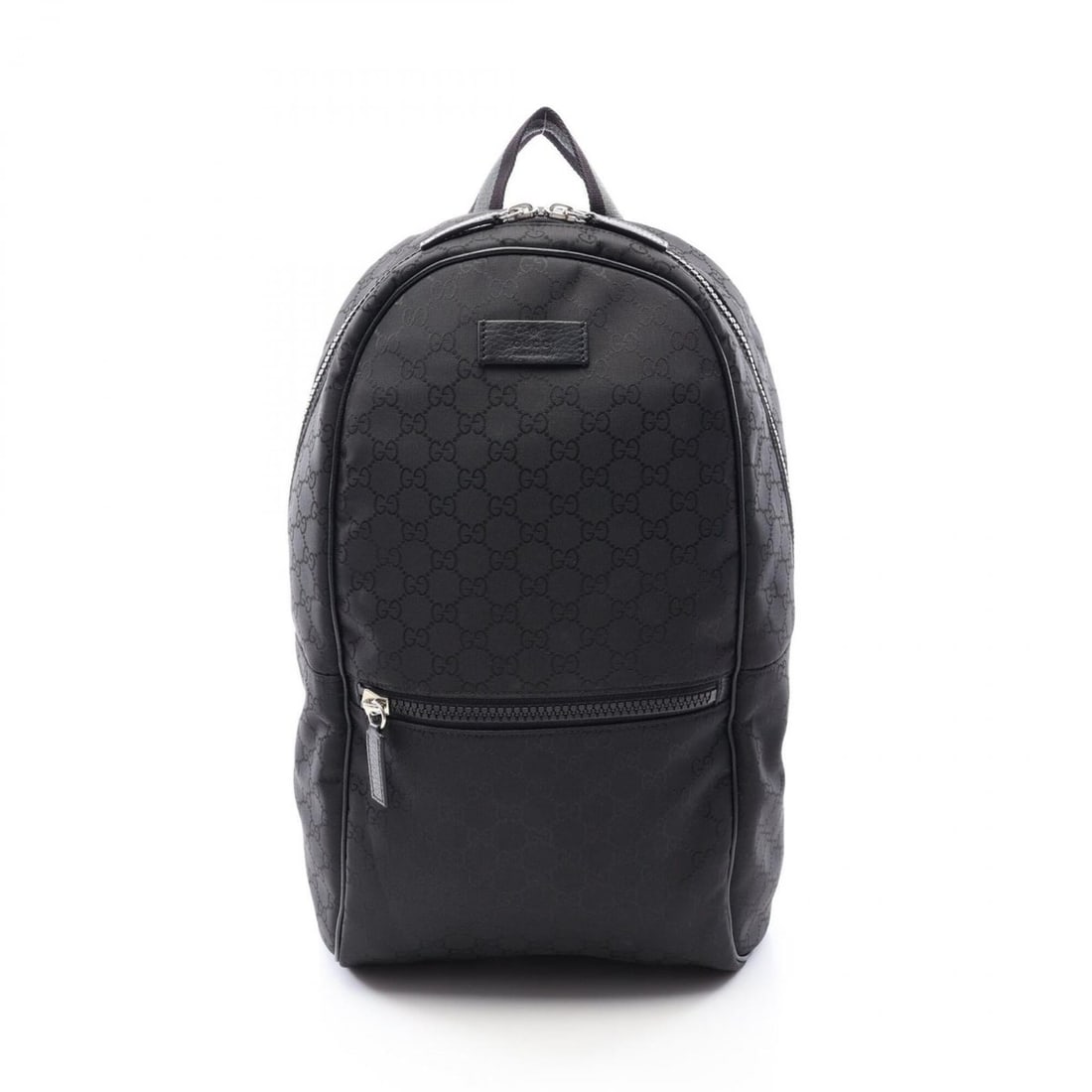 Gucci GG Nylon Backpack/Handbag, and Leather, Men's/Women's, Black, 449181 (1 of 8)
