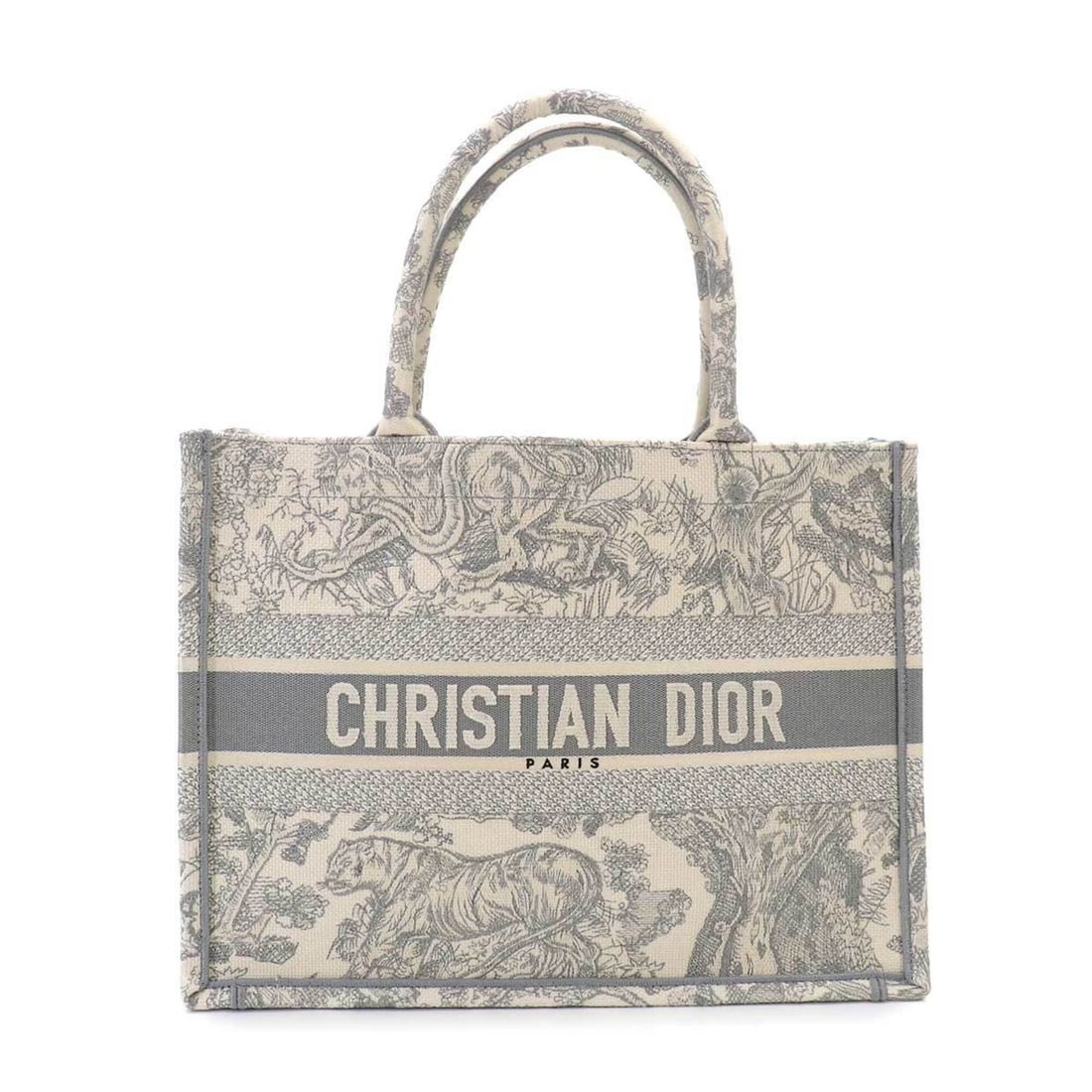Christian Dior Book Tote Medium Handbag, Toile de Jouy Canvas, Grey/Ecru, M1296ZTDT: --- Catalog ---Category: SizeSize (HxWxD): 27cm x 36cm x 16cm / 10.62'' x 14.17'' x 6.29''Category: DesignType: Handbag, Tote bagColor: GrayGender: WomenMaterial: Canvas Category: GeneralBrand: Christ