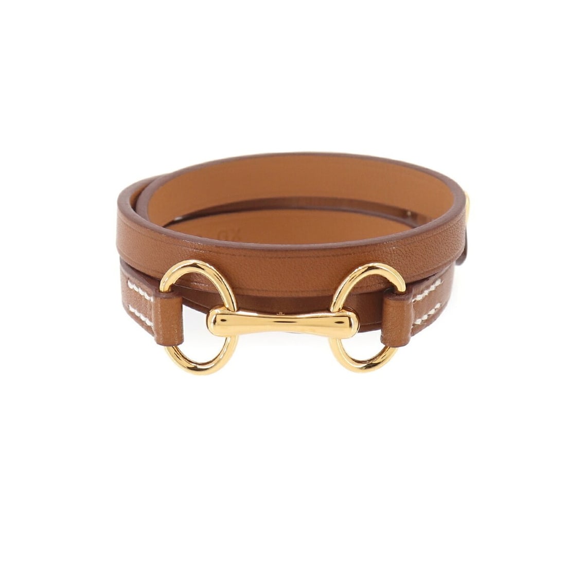 Hermes Triple Tour Bracelet, Leather, Brown, T1 Y Stamp, Gold Hardware: --- Catalog ---Category: PackNumber in Pack: 9Category: SizeLength: 13.5cm - 14.5cm / 5.31'' - 5.7''Category: DesignType: Charm braceletColor: BrownGender: Men,WomenMaterial: LeatherCategory: GeneralB