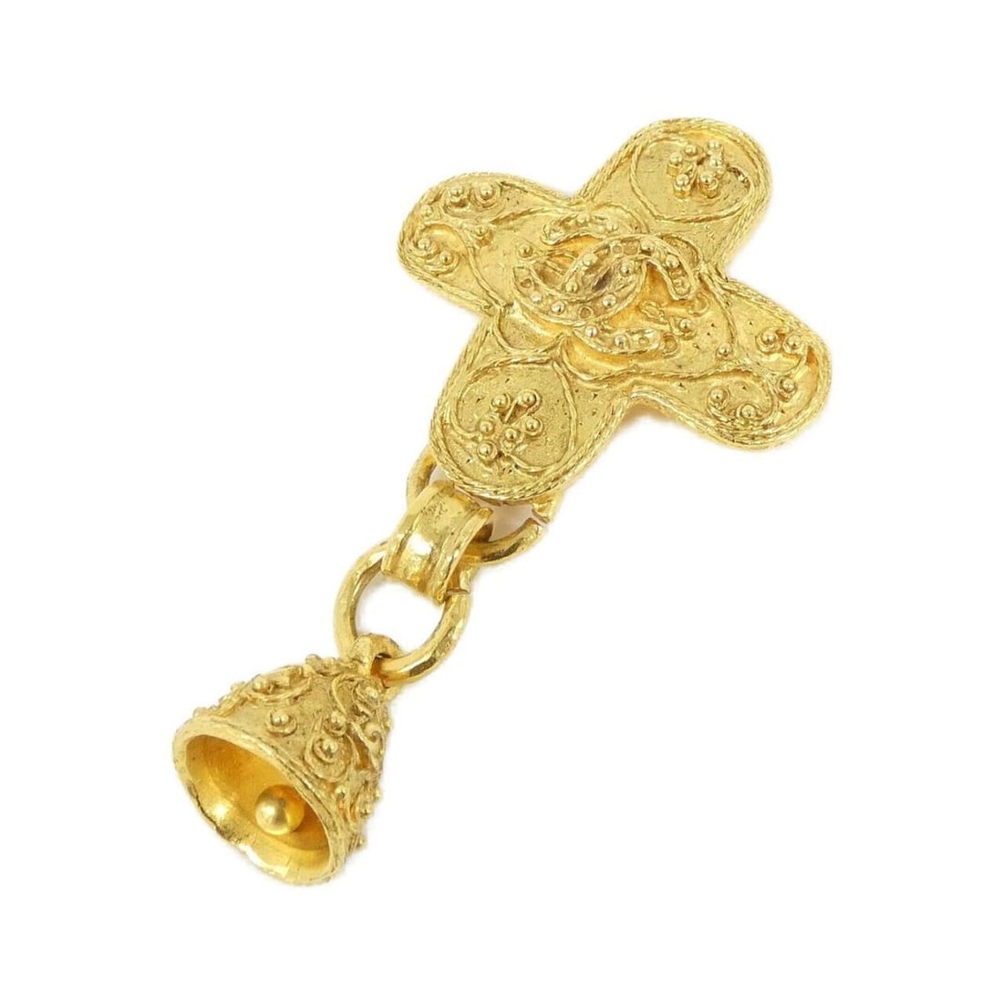 Chanel brooch: --- Catalog ---Category: SizeSize (HxWxD): 8.5cm x 4.7cm / 3.34'' x 1.85''Category: DesignType: BroochColor: GoldGender: WomenCategory: GeneralBrand: Chanel--- Item List ---Section: ConditionRanking: