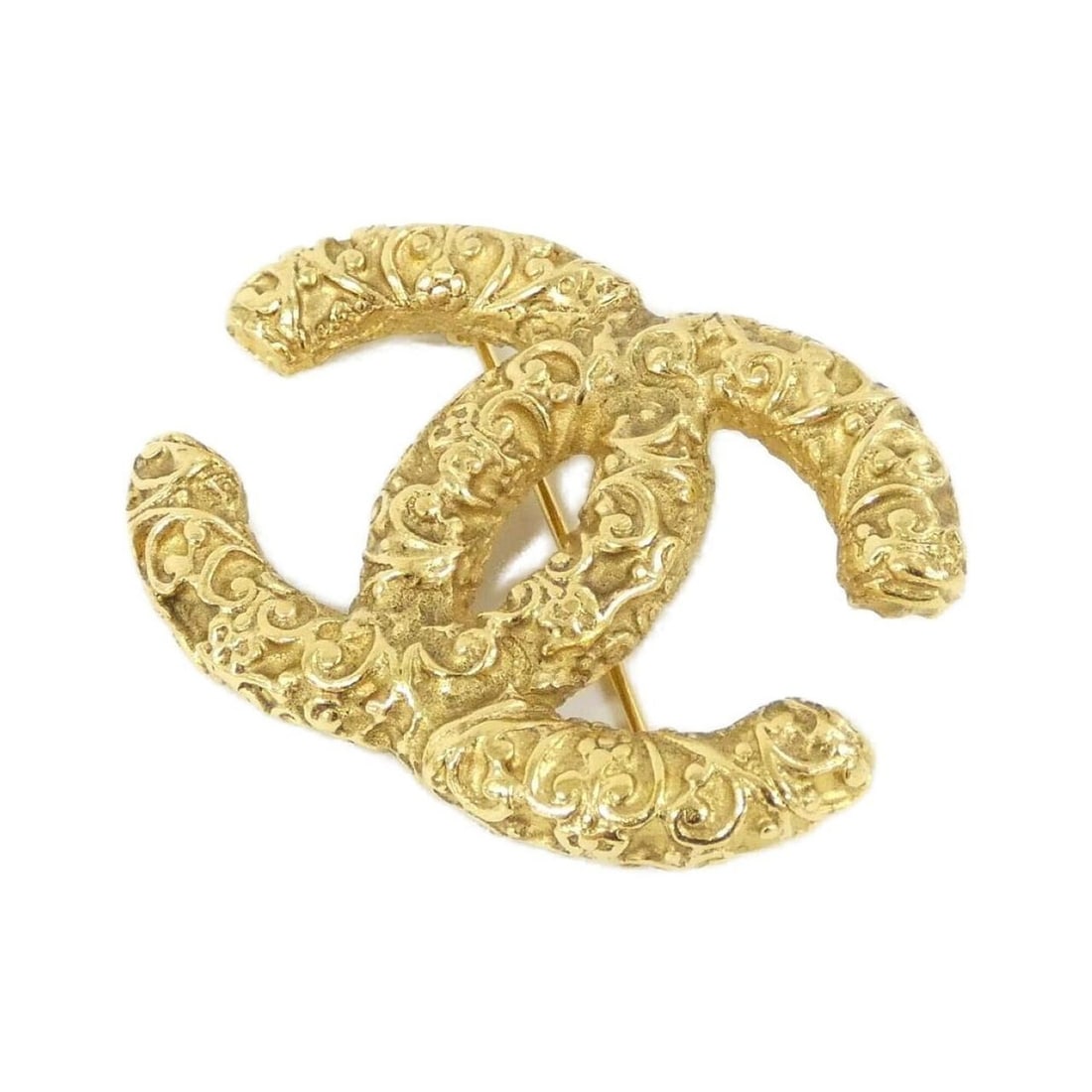 Chanel brooch: --- Catalog ---Category: SizeSize (HxWxD): 3cm x 4.3cm / 1.18'' x 1.69''Category: DesignType: BroochColor: GoldGender: WomenCategory: GeneralBrand: Chanel--- Item List ---Section: ConditionRanking: