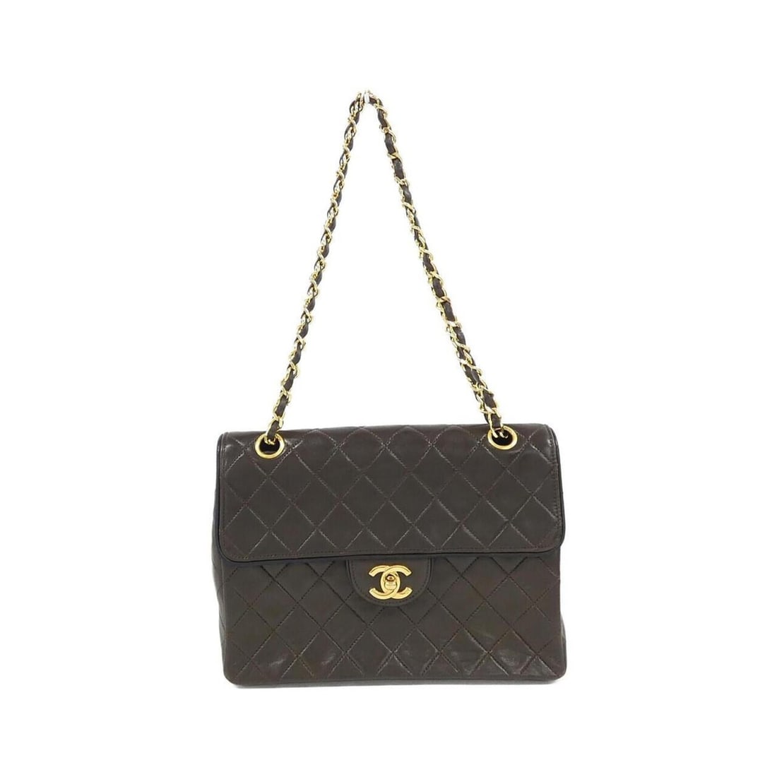Chanel shoulder bag: --- Catalog ---Category: SizeSize (HxWxD): 17cm x 23.5cm x 6cm / 6.69'' x 9.25'' x 2.36''Category: DesignType: Shoulder bagColor: Black, BrownGender: WomenMaterial: Leather Hardware Color: