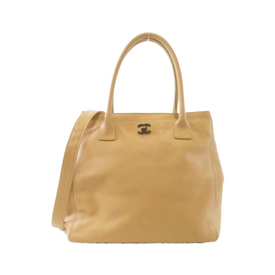 Chanel Executive Line 15201 Shoulder Bag: --- Catalog ---Category: SizeSize (HxWxD): 27cm x 30cm x 15cm / 10.62'' x 11.81'' x 5.9''Category: DesignType: Shoulder bagColor: BeigeGender: WomenMaterial: Leather Hardware Color: GoldLeather/Fur