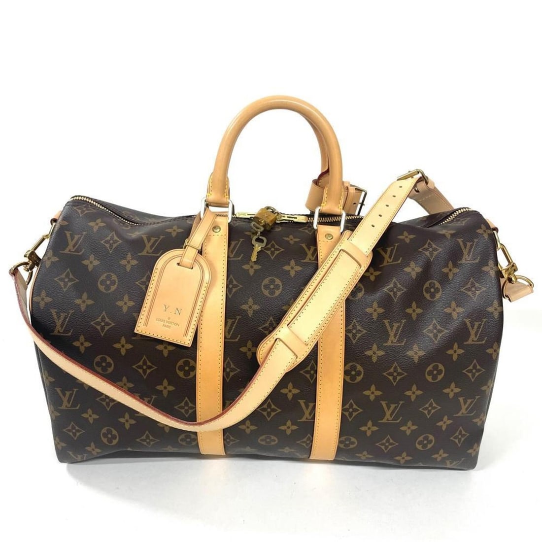 Louis Vuitton Keepall 45 Bandoulière Boston Bag, Monogram Canvas, M41418: --- Catalog ---Category: SizeSize (HxWxD): 25cm x 45cm x 19cm / 9.84'' x 17.71'' x 7.48''Category: DesignType: Boston bagGender: Women,MenMaterial: Monogram , Canvas Category: GeneralBrand: Louis