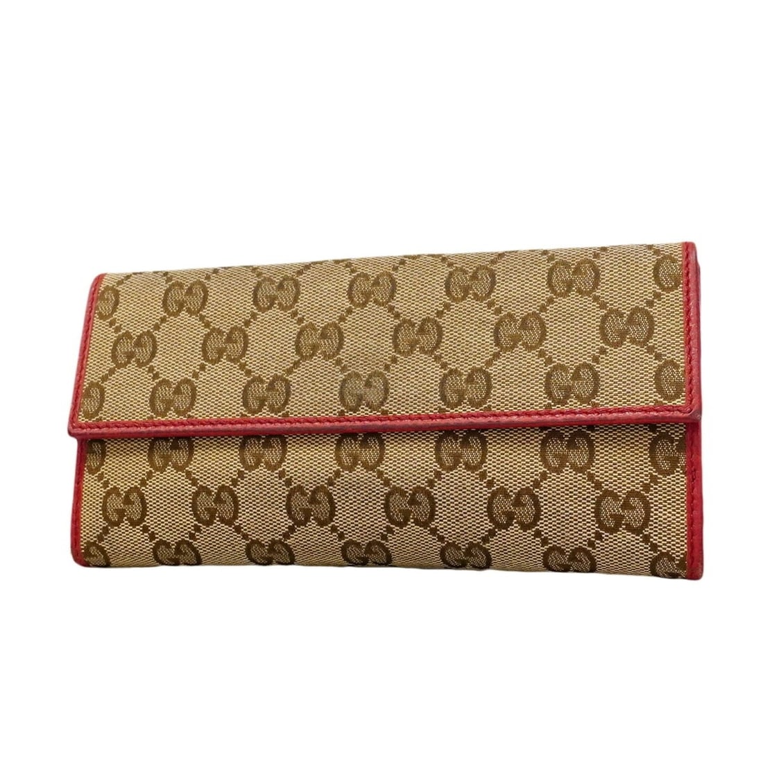 Gucci GG Canvas Long Wallet 231841 Beige Red Women's: --- Catalog ---Category: SizeSize (HxWxD): 9.5cm x 19cm x 3.5cm / 3.74'' x 7.48'' x 1.37''Category: DesignType: Long wallet (bi-fold)Color: Beige, Red colorGender: WomenMaterial: Canvas Category: Gene
