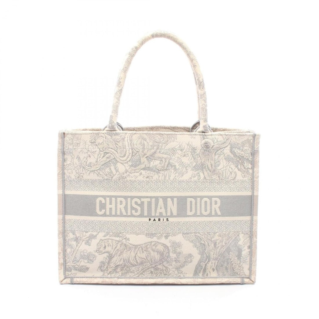 Christian Dior Dior Book Tote Medium Toile de Jouy Canvas Bag Handbag for Women, Ivory/Gray,: --- Catalog ---Category: SizeSize (HxWxD): 27cm x 36cm x 14cm / 10.62'' x 14.17'' x 5.51''Category: DesignType: Handbag, Tote bagColor: Gray, IvoryGender: WomenMaterial: Canvas Category: GeneralMPN: M