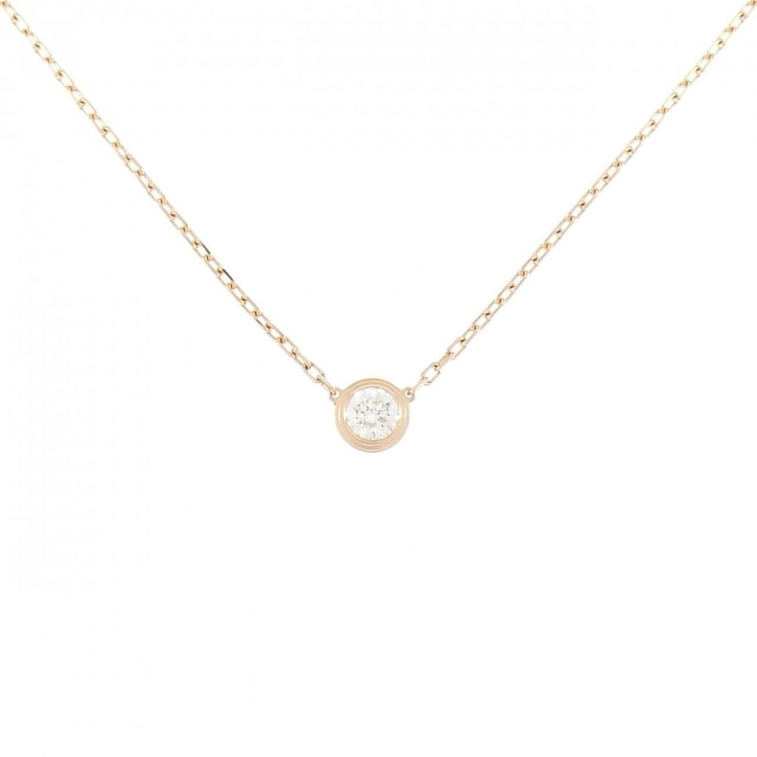 Cartier Damour Large Necklace: --- Catalog ---Category: SizePendant Size: 5.3mm / 0.2''Neck Circumference: 38 cm - 41 cm / 14.96'' - 16.14''Category: DesignStone: DiamondGender: WomenMaterial: Pink gold (18K)Necklace Type:
