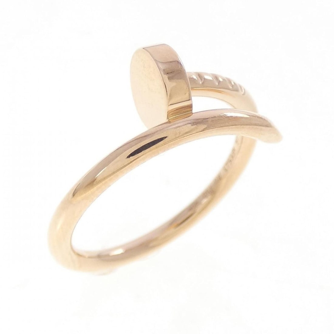 Cartier Juste un Clou Small Ring: --- Catalog ---Category: SizeUS Size: 3.5Brand Size: 46Category: DesignType: Band ringGender: WomenMaterial: Pink gold (18K)Category: GeneralMPN: B4225800Brand: Cartier--- Item List ---Section: