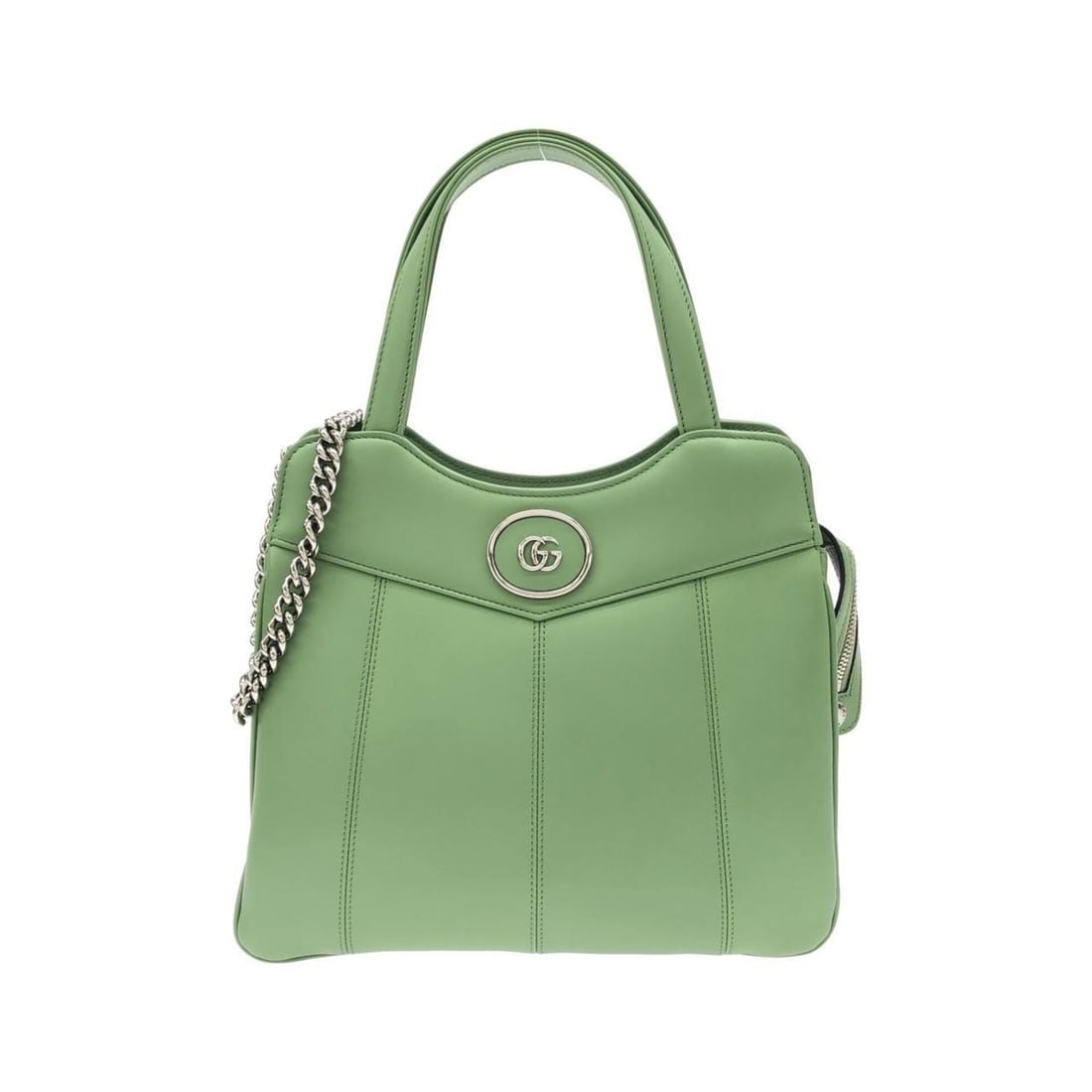 Gucci Petite GG 745918 AABSG Handbag: --- Catalog ---Category: SizeSize (HxWxD): 25cm x 28cm x 3cm / 9.84'' x 11.02'' x 1.18''Category: DesignType: HandbagColor: Light greenGender: WomenMaterial: Leather Category: GeneralMPN: 745918 AABSG