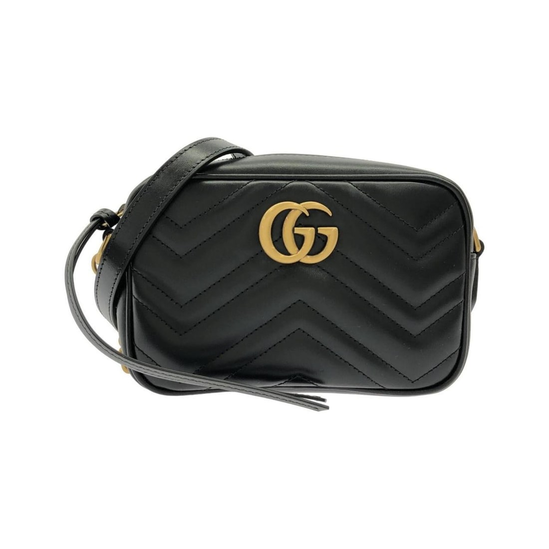 Gucci GG Marmont 448065 DTD1T Shoulder Bag: --- Catalog ---Category: SizeSize (HxWxD): 13cm x 20cm x 6cm / 5.11'' x 7.87'' x 2.36''Category: DesignType: Shoulder bagColor: BlackGender: Women,MenMaterial: Quilting , Leather Category: