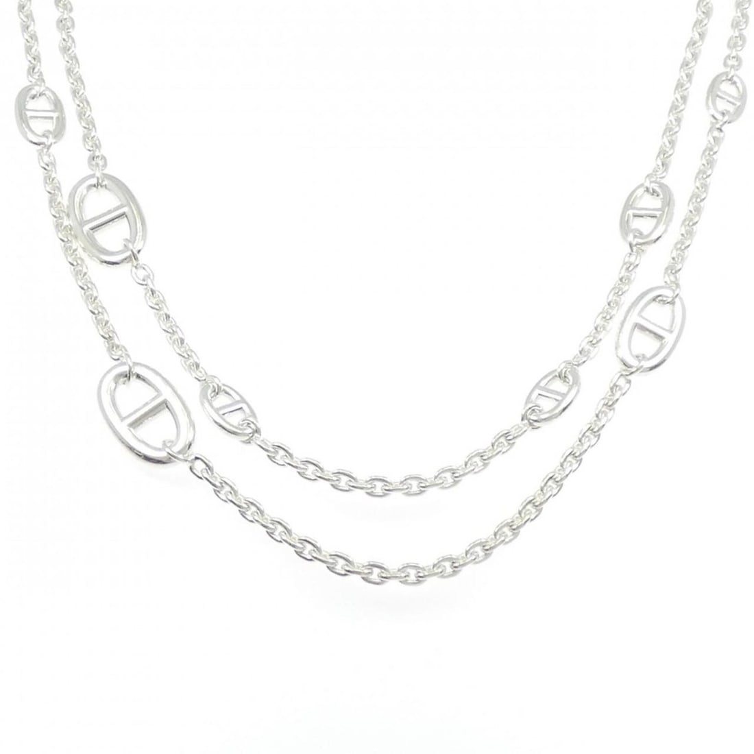 Hermes Farandole Necklace: --- Catalog ---Category: SizeNeck Circumference: 117 cm / 46.06''Category: DesignColor: SilverGender: Women,MenMaterial: Silver 925Necklace Type: NecklaceCategory: GeneralMPN: H104568B 00Brand: