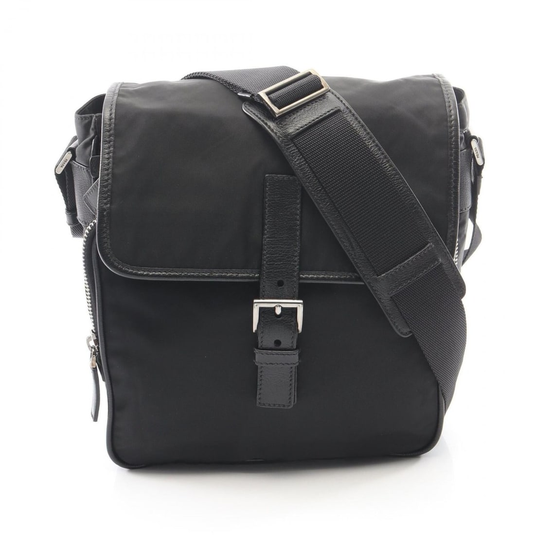 Prada TESSUTO MIX Shoulder Bag/Handbag, Nylon and Leather, Women's, Black (VA0400): --- Catalog ---Category: SizeSize (HxWxD): 31cm x 25cm x 9cm / 12.2'' x 9.84'' x 3.54''Category: DesignType: Handbag, Shoulder bagColor: BlackGender: WomenMaterial: Nylon , Leather Category: GeneralMP