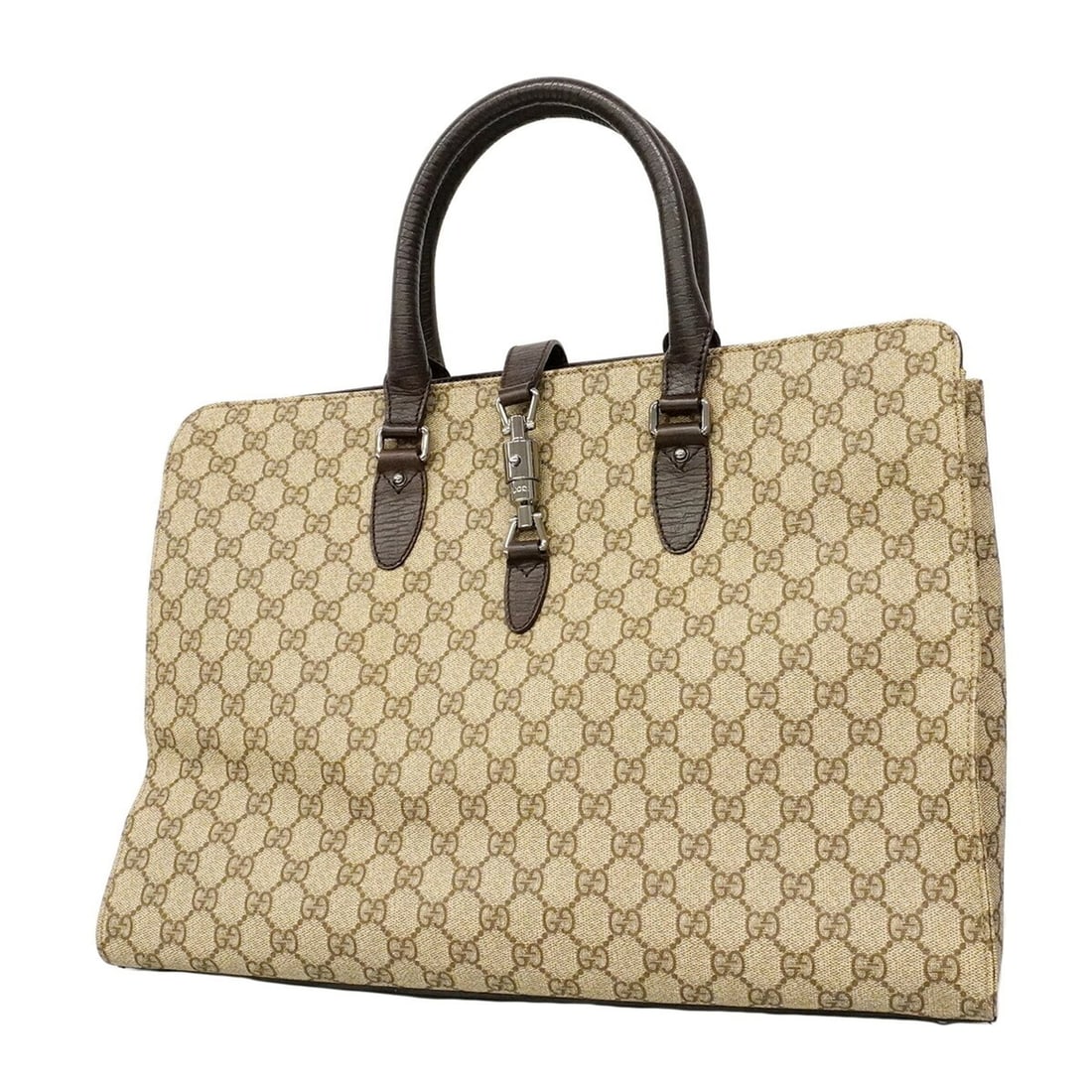 Gucci GG Supreme handbag, model 152610, brown, for men and women.: --- Catalog ---Category: SizeSize (HxWxD): 32cm x 41cm x 16cm / 12.59'' x 16.14'' x 6.29''Category: DesignType: HandbagColor: BrownGender: Men,WomenMaterial: PVC Hardware Color: SilverCategory: Genera