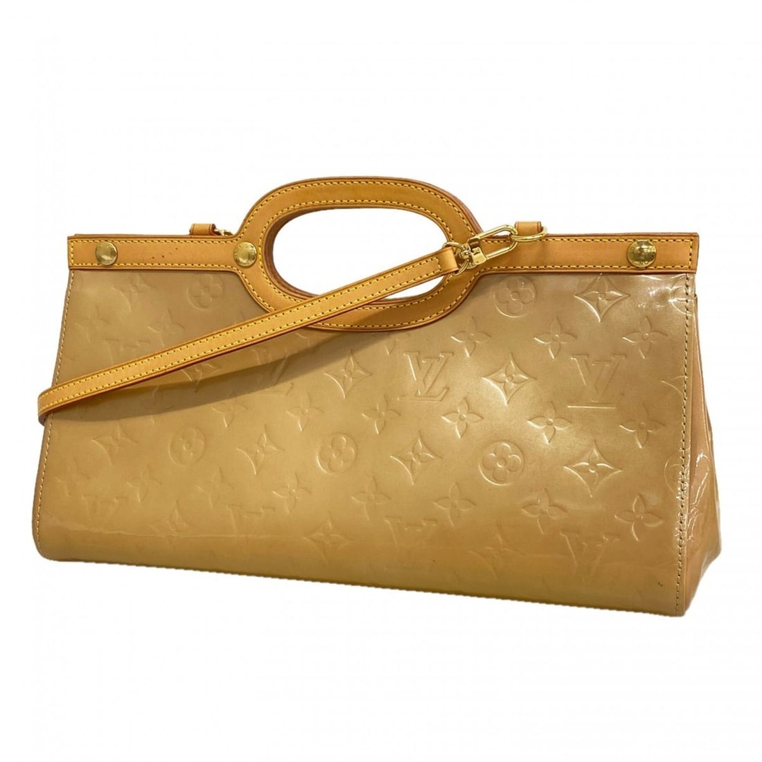 Louis Vuitton Vernis Roxbury Drive handbag, M91372, Noisette, for women.: --- Catalog ---Category: SizeSize (HxWxD): 14cm x 32cm x 10cm / 5.51'' x 12.59'' x 3.93''Category: DesignType: HandbagColor: NoisetteGender: WomenCategory: GeneralMPN: M91372Brand: Louis Vuitton--- It
