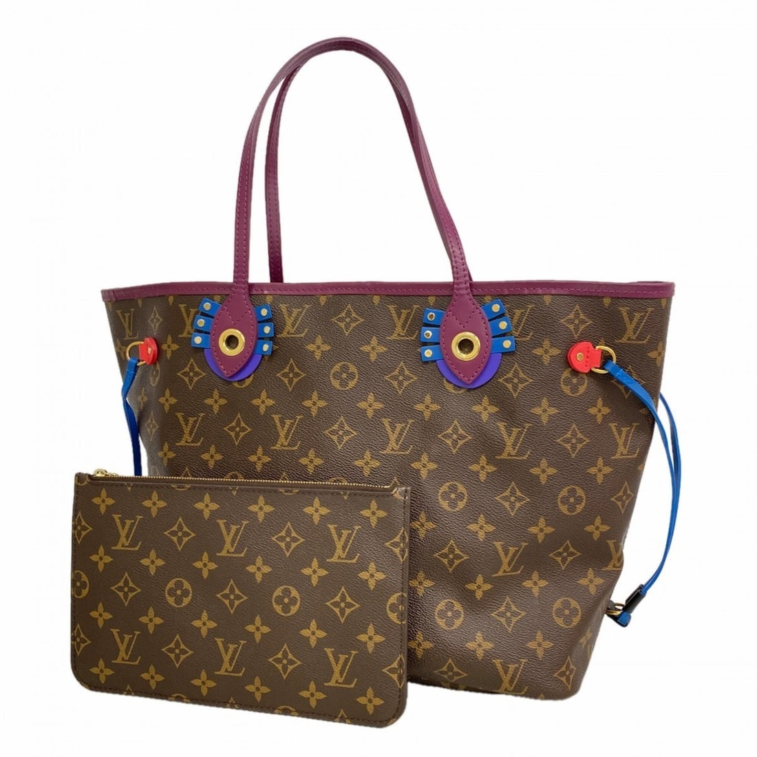 Louis Vuitton Monogram Totem Neverfull MM Tote Bag M41664 Magenta (Women's): --- Catalog ---Category: SizeSize (HxWxD): 29cm x 32cm x 16cm / 11.41'' x 12.59'' x 6.29''Category: DesignType: Tote bagColor: MagentaGender: WomenCategory: GeneralMPN: M41664Brand: Louis Vuitton--- I