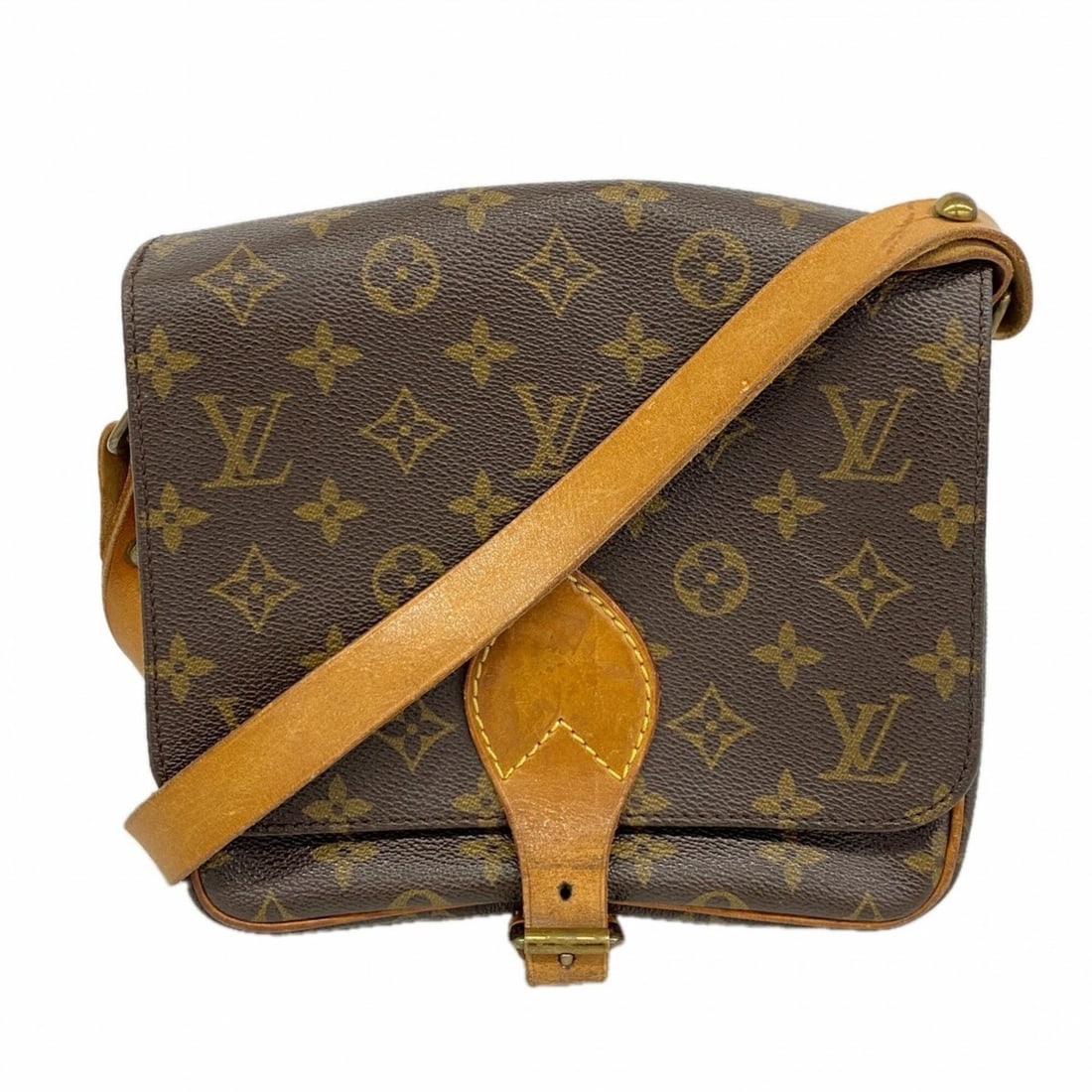 Louis Vuitton Monogram Cartouchiere MM Shoulder Bag M51253 Brown Women's: --- Catalog ---Category: SizeSize (HxWxD): 20cm x 21cm x 7cm / 7.87'' x 8.26'' x 2.75''Category: DesignType: Shoulder bagColor: BrownGender: WomenCategory: GeneralMPN: M51253Brand: Louis Vuitton--- It