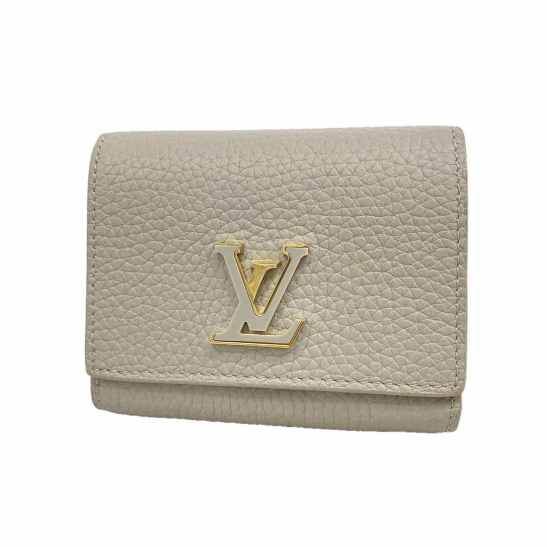 Louis Vuitton Portefeuille Capucines Tiny Tri-fold Wallet M12406 Flint Grey (Women's): --- Catalog ---Category: SizeSize (HxWxD): 8.5cm x 10.5cm x 2.5cm / 3.34'' x 4.13'' x 0.98''Category: DesignType: Wallet (tri-fold)Color: GrayGender: WomenCategory: GeneralMPN: M12406Brand: Louis Vuit