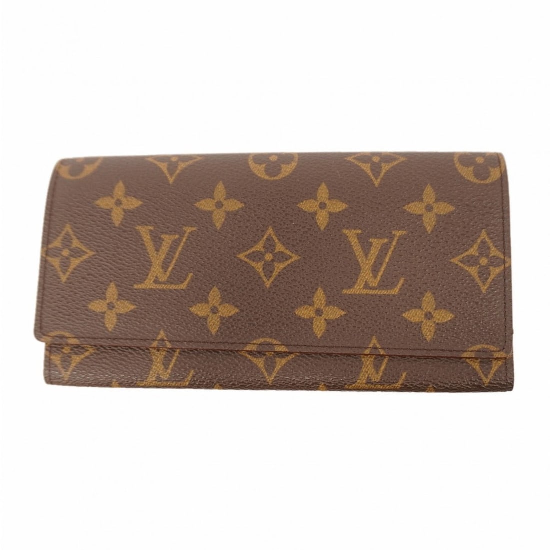 Louis Vuitton Monogram Portecarte Credit Wallet M61818 Brown (Men's/Women's): --- Catalog ---Category: SizeSize (HxWxD): 10cm x 18cm x 1cm / 3.93'' x 7.08'' x 0.39''Category: DesignType: Long bill wallet (bi-fold)Color: BrownGender: Men,WomenCategory: GeneralMPN: M61818Brand: L