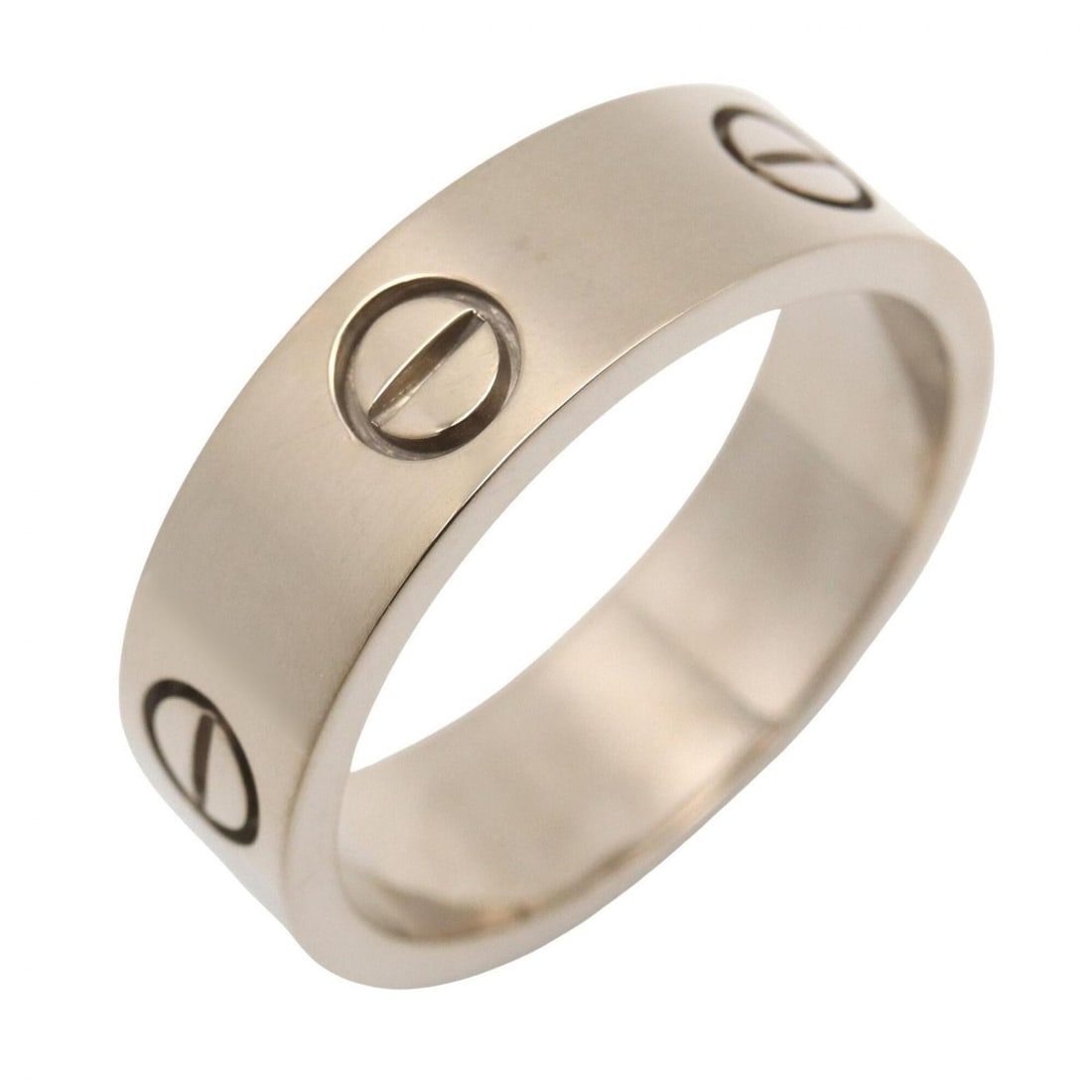 Cartier Love Ring, 18K White Gold (18KWG), Silver Tone, B4084700: --- Catalog ---Category: SizeJP Size: 16US Size: 8Category: DesignType: Band ringColor: SilverGender: Men,WomenMaterial: White gold (18K)Category: GeneralMPN: B4084700Brand: Cartier--- Item List ---Se