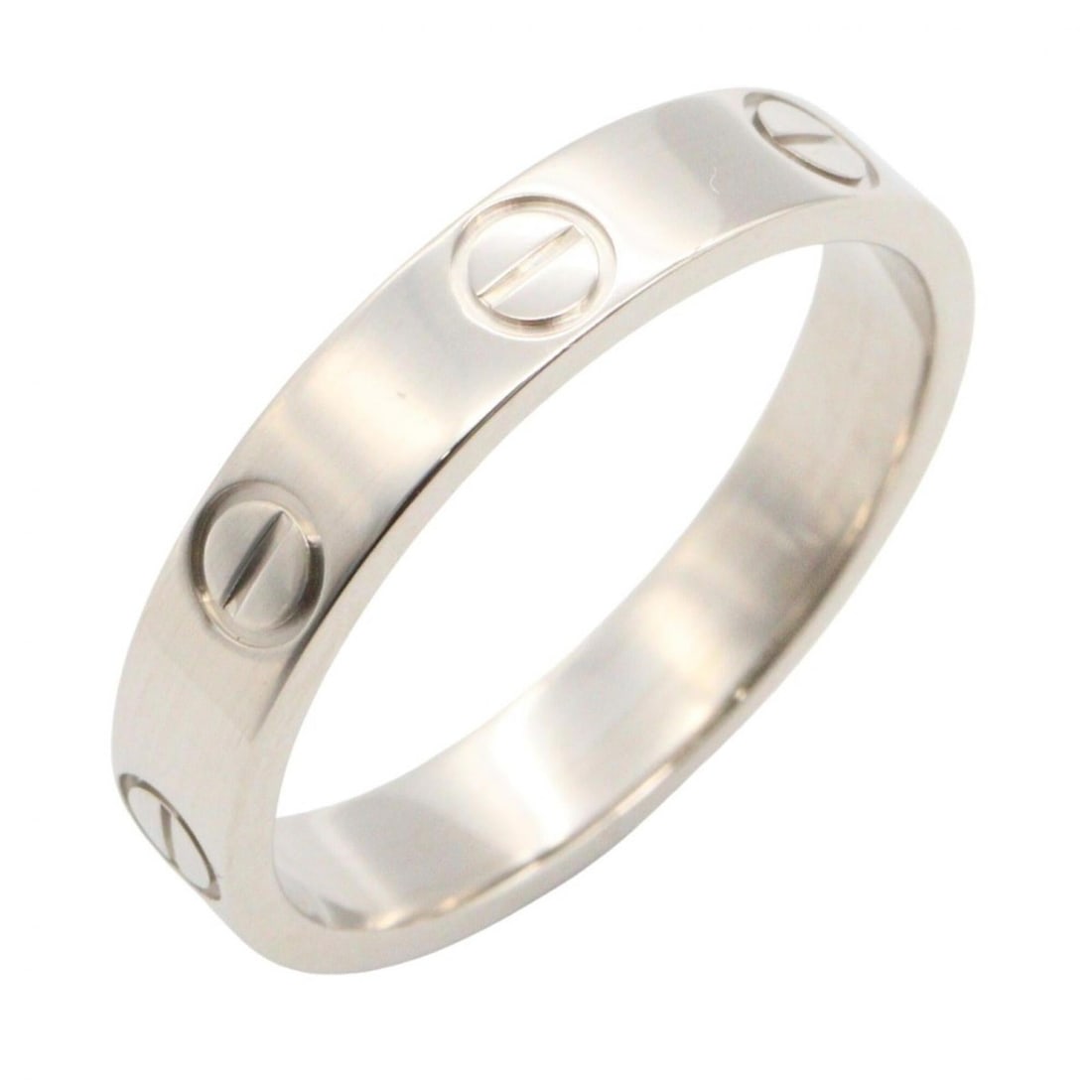 Cartier Mini Love Ring, 18K White Gold (18KWG), Women's, Silver Tone, B4085100: --- Catalog ---Category: SizeJP Size: 10.5US Size: 5.5Category: DesignType: Band ringColor: SilverGender: WomenMaterial: White gold (18K)Category: GeneralMPN: B4085100Brand: Cartier--- Item List ---Se