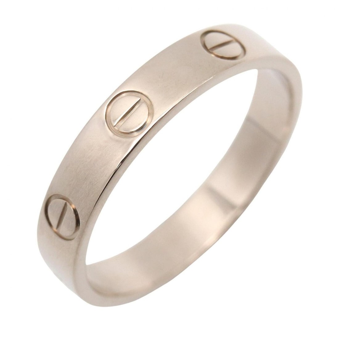Cartier Mini Love Ring, 18K White Gold (18KWG), Silver Tone, B4085155: --- Catalog ---Category: SizeJP Size: 14.5US Size: 7Category: DesignType: Band ringColor: SilverGender: Men,WomenMaterial: White gold (18K)Category: GeneralMPN: B4085155Brand: Cartier--- Item List ---