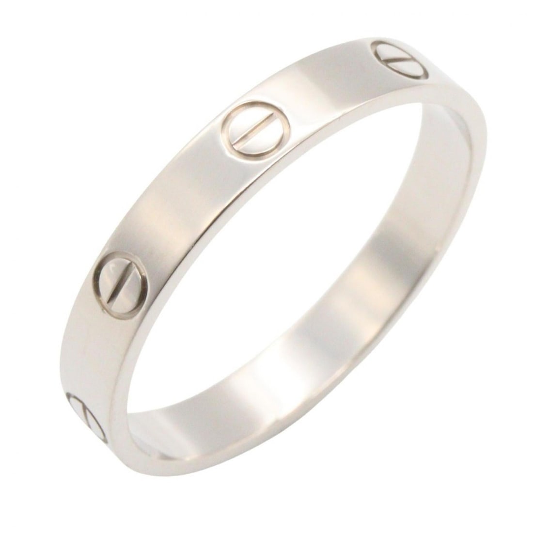 Cartier Mini Love Ring, 18K White Gold (18KWG), Silver Tone, B4085100 (Men's/Women's): --- Catalog ---Category: SizeJP Size: 23US Size: 11Category: DesignType: Band ringColor: SilverGender: Men,WomenMaterial: White gold (18K)Category: GeneralMPN: B4085100Brand: Cartier--- Item List ---S