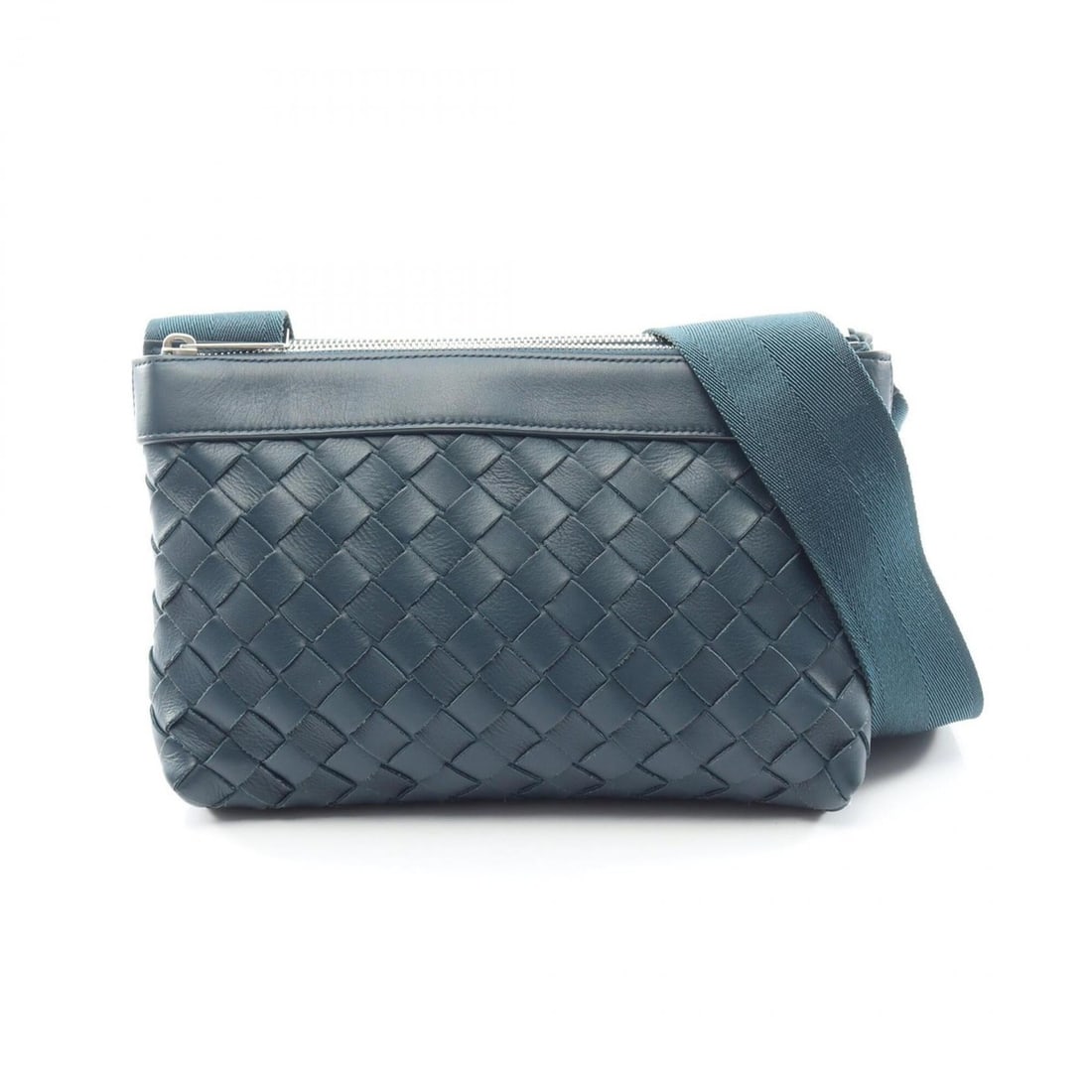 Bottega Veneta Intrecciato Duo Shoulder Bag/Handbag, Leather, Men's, Green: --- Catalog ---Category: SizeSize (HxWxD): 16cm x 25cm x 4cm / 6.29'' x 9.84'' x 1.57''Category: DesignType: Handbag, Shoulder bagColor: GreenGender: MenMaterial: Leather Category: GeneralBrand: Botte