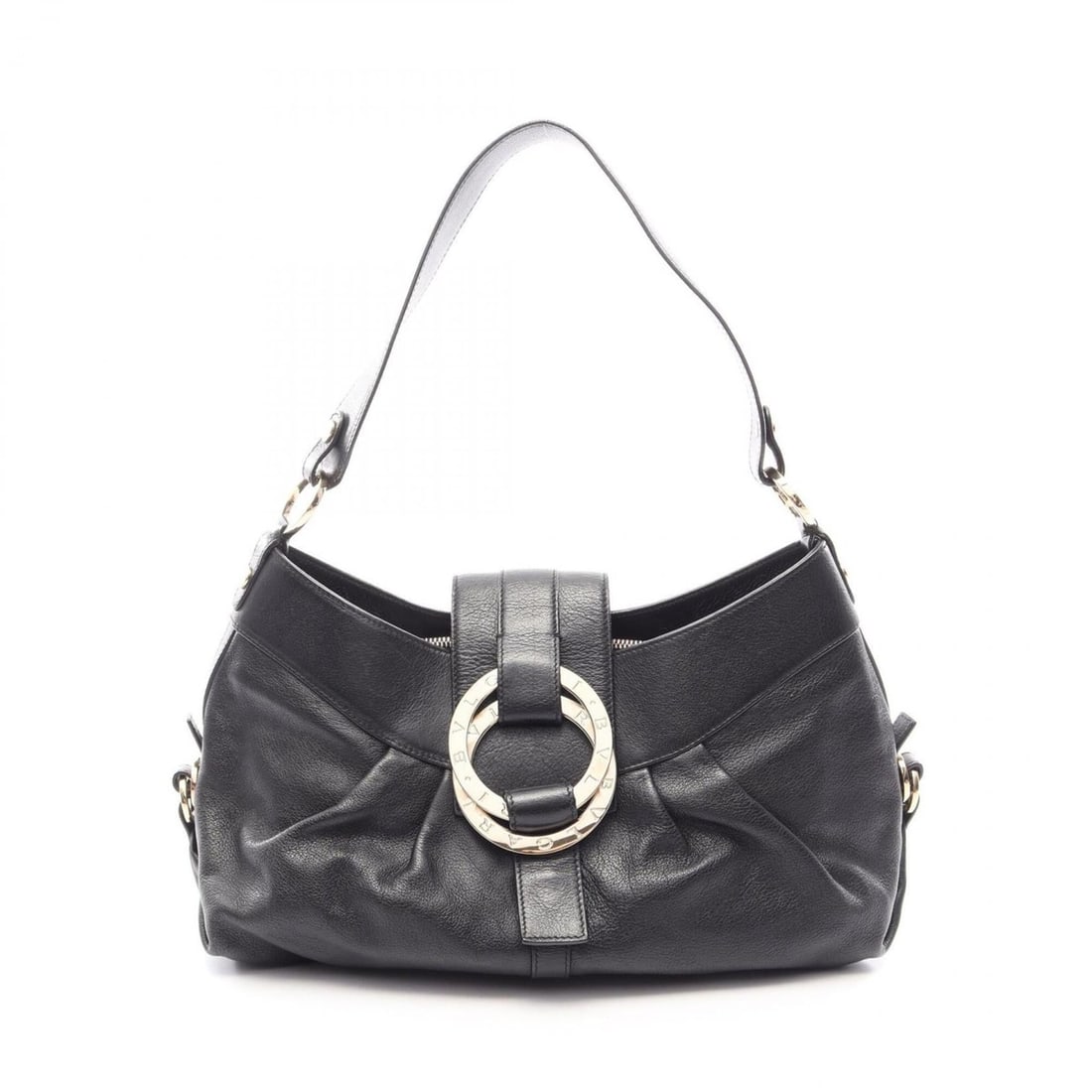 Bvlgari Bulgari Chandra Shoulder Bag/Handbag, Leather, Women's, Black: --- Catalog ---Category: SizeSize (HxWxD): 22cm x 34cm x 14cm / 8.66'' x 13.38'' x 5.51''Category: DesignType: Handbag, Shoulder bagColor: BlackGender: WomenMaterial: Leather Category: GeneralBrand: B