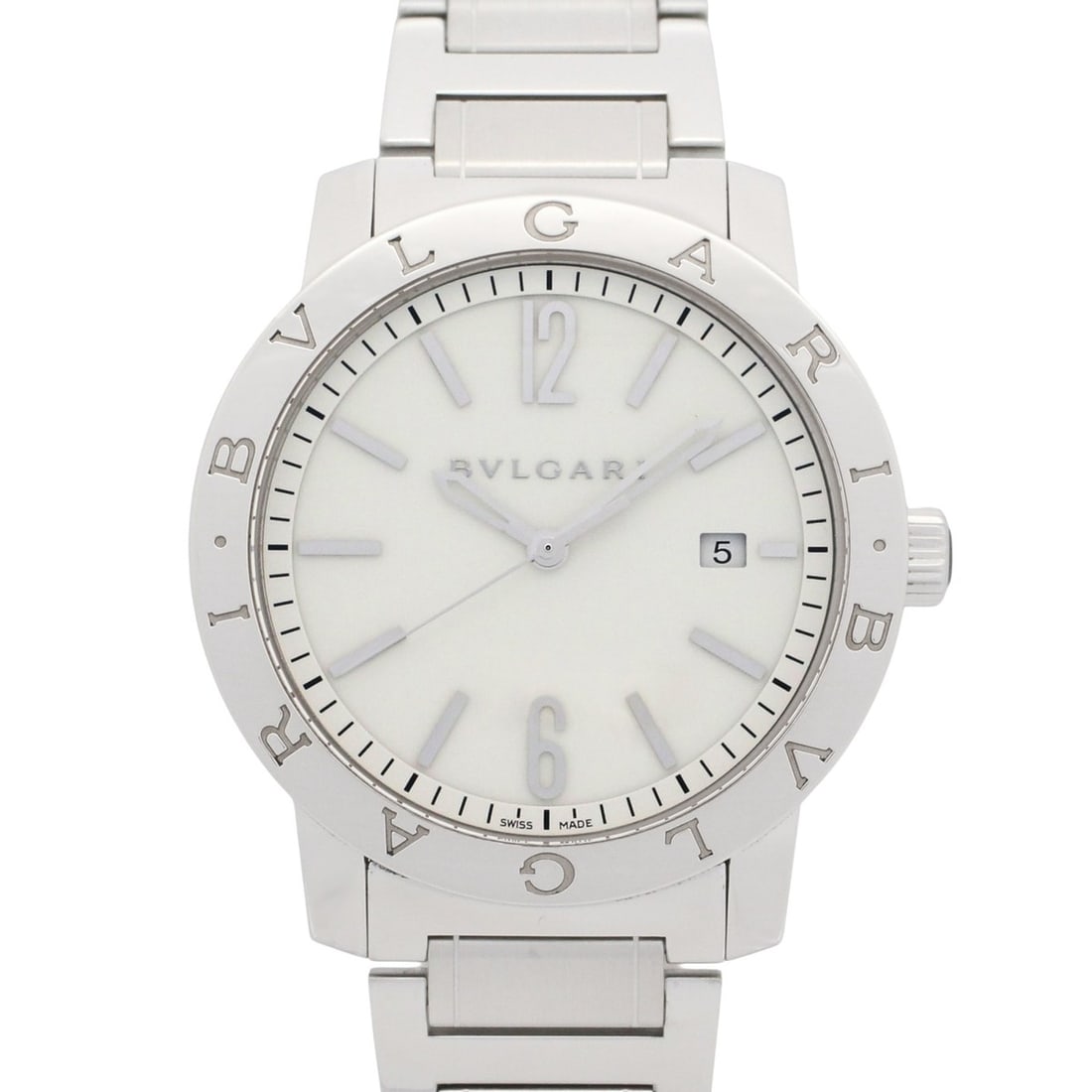 Bulgari BVLGARI Watch Stainless Steel Men's White BB41S: --- Catalog ---Category: SizeWrist Size: 17.5cm / 6.88''Case Diameter: 41mm / 1.61''Category: DesignType: WristwatchGender: MenColor (Dial): WhiteMaterial (Band): Stainless steelMaterial (Case):