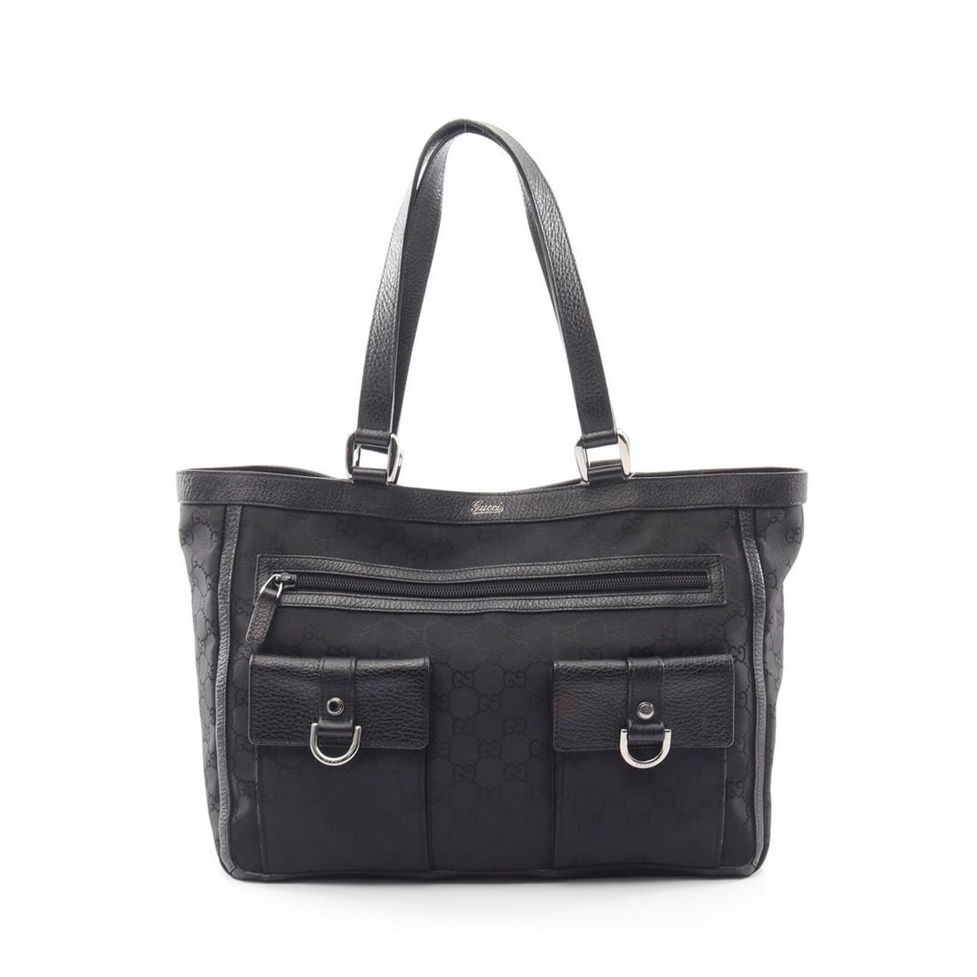 Gucci Abbey GG Pattern Tote Bag Handbag Nylon Leather Women's Black 268639: --- Catalog ---Category: SizeSize (HxWxD): 25cm x 33cm x 9cm / 9.84'' x 12.99'' x 3.54''Category: DesignType: Handbag, Tote bagColor: BlackGender: WomenMaterial: Nylon , Leather Category: GeneralMPN: 