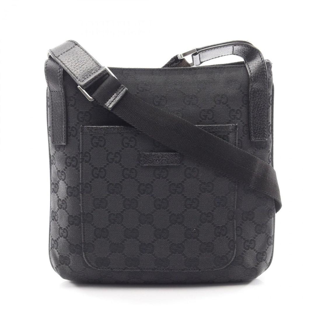 Gucci GG Canvas Shoulder Bag Handbag Leather Women's Black 122793: --- Catalog ---Category: SizeSize (HxWxD): 24cm x 26cm x 5cm / 9.44'' x 10.23'' x 1.96''Category: DesignType: Handbag, Shoulder bagColor: BlackGender: WomenMaterial: Canvas , Leather Category: General