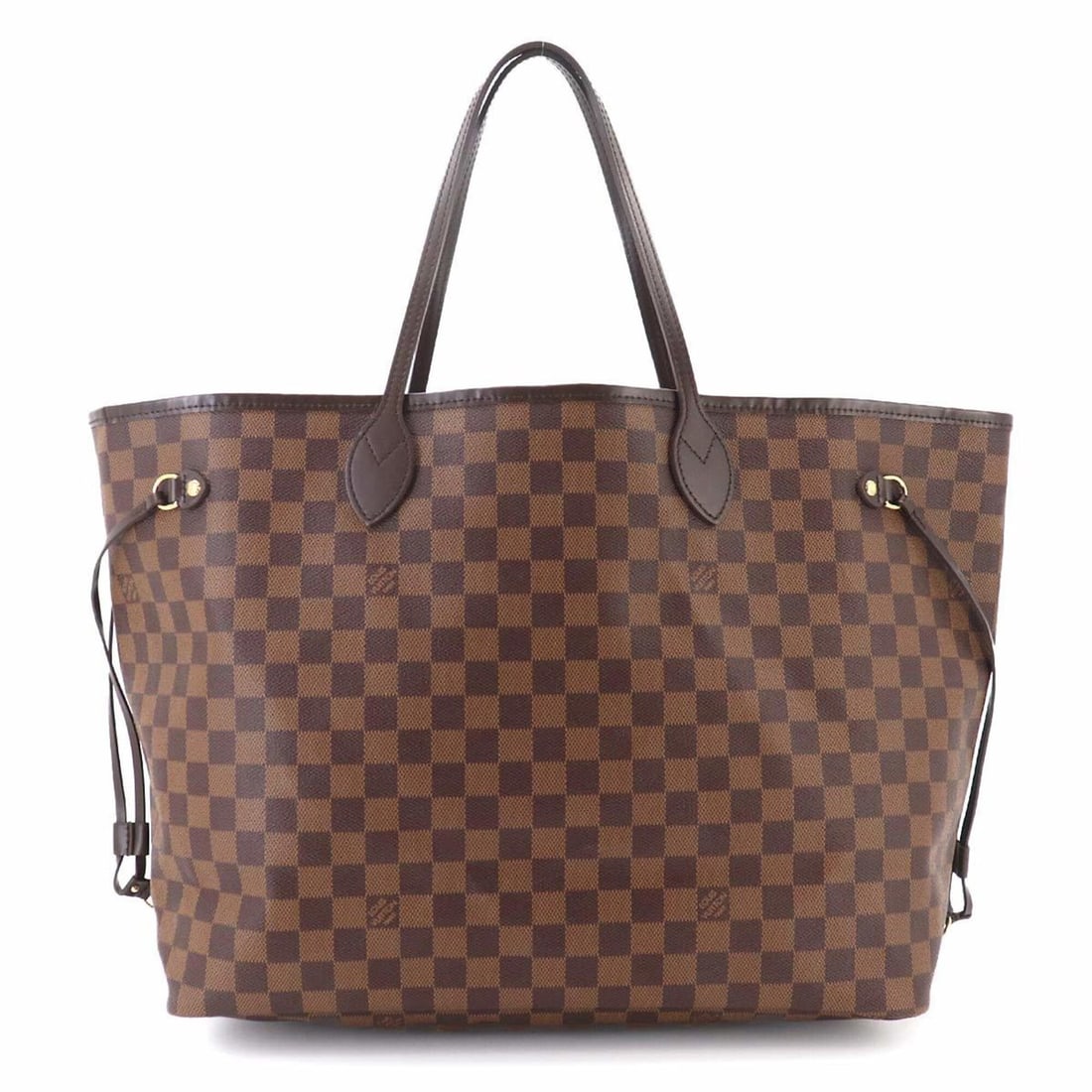 Louis Vuitton Neverfull GM Damier Tote Handbag, Ebene Cerise, N51106, Gold Hardware: --- Catalog ---Category: SizeSize (HxWxD): 32cm x 55cm x 20cm / 12.59'' x 21.65'' x 7.87''Category: DesignType: Handbag, Tote bagColor: Cerise, Damier Canvas, EbeneGender: WomenMaterial: Faux leather 