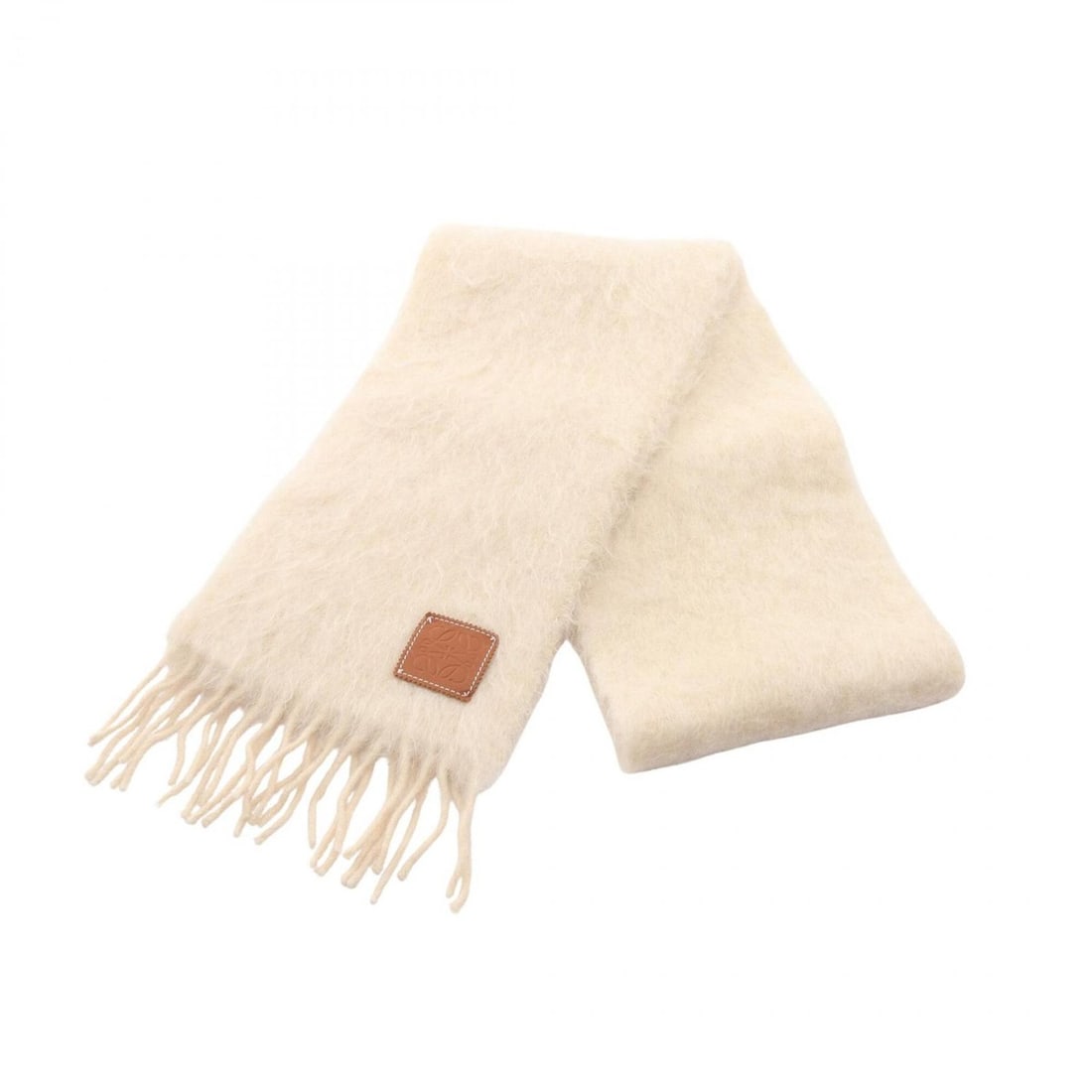 Loewe Anagram Mohair Scarf for Women, Beige: --- Catalog ---Category: SizeSize (LxW): 1.9m x 22cm / 74.8'' x 8.66''Category: DesignType: StoleColor: BeigeGender: WomenMaterial: Mohair Category: GeneralBrand: Loewe--- Item List ---Section: