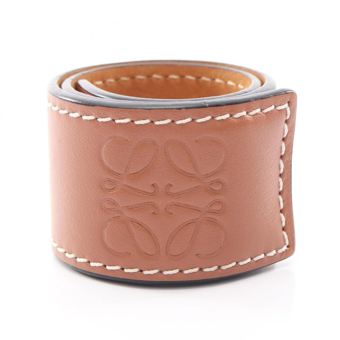 Loewe Anagram Slap Bangle, Leather Accessory, Women's, Brown: --- Catalog ---Category: DesignType: BangleColor: BrownGender: WomenMaterial: LeatherCategory: GeneralBrand: Loewe--- Item List ---Section: ConditionRanking: Rank A Used - A few traces of usage, some 